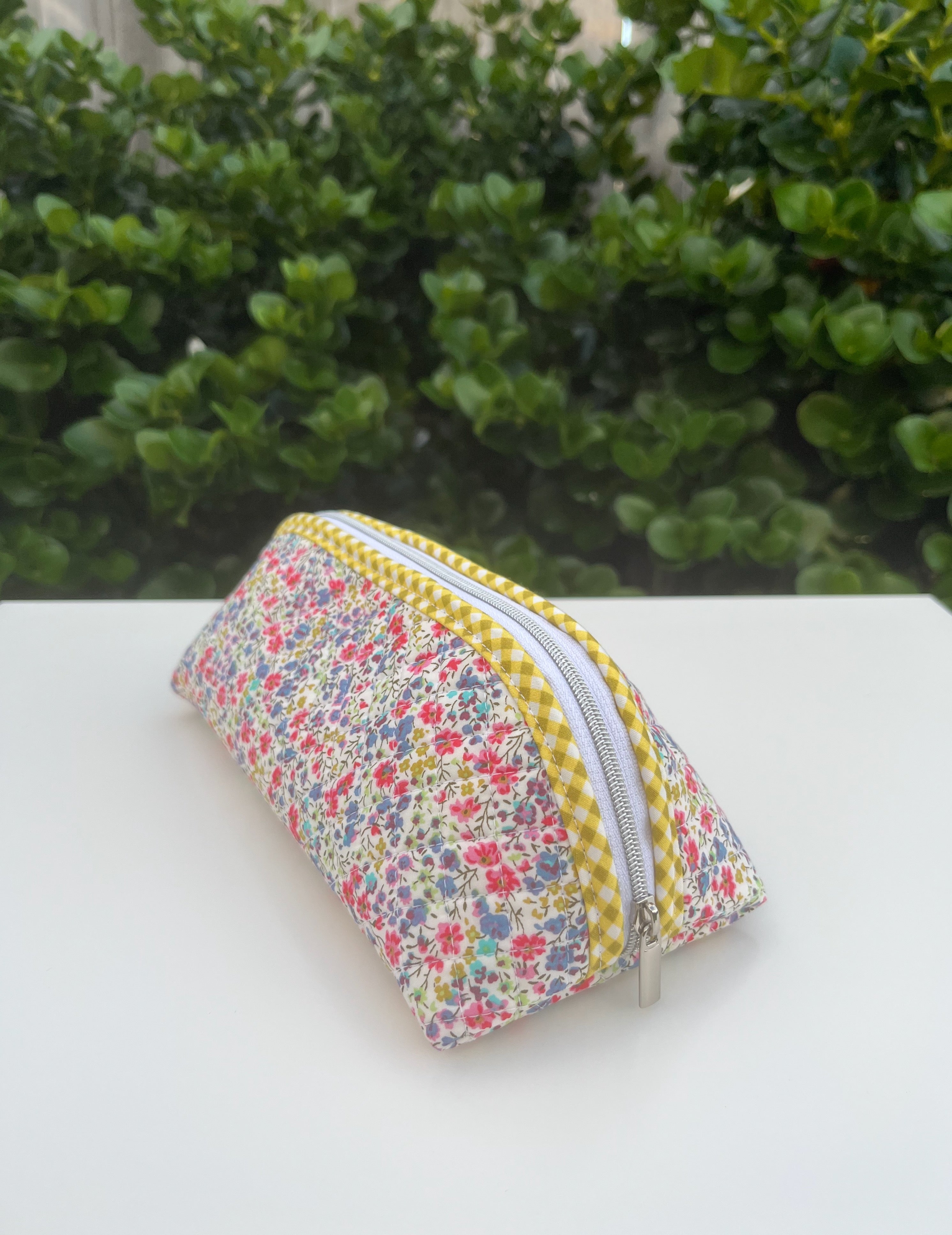 Quilted Trixie Zip Pouch – Liberty 'Phoebe Multi'