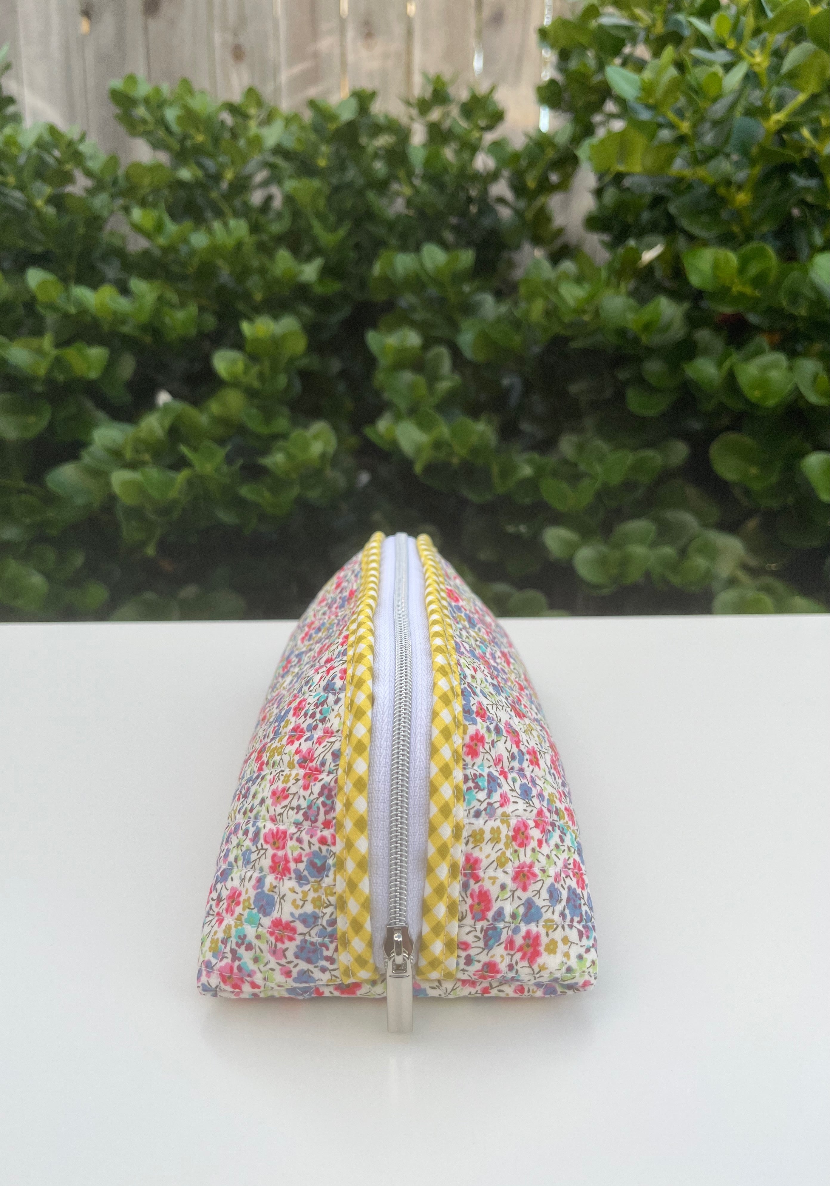 Quilted Trixie Zip Pouch – Liberty 'Phoebe Multi'