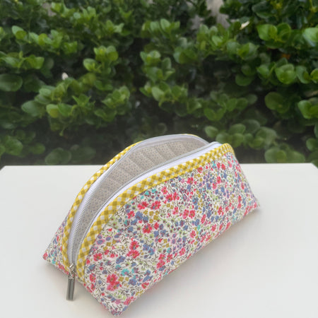 Quilted Trixie Zip Pouch – Liberty 'Phoebe Multi'
