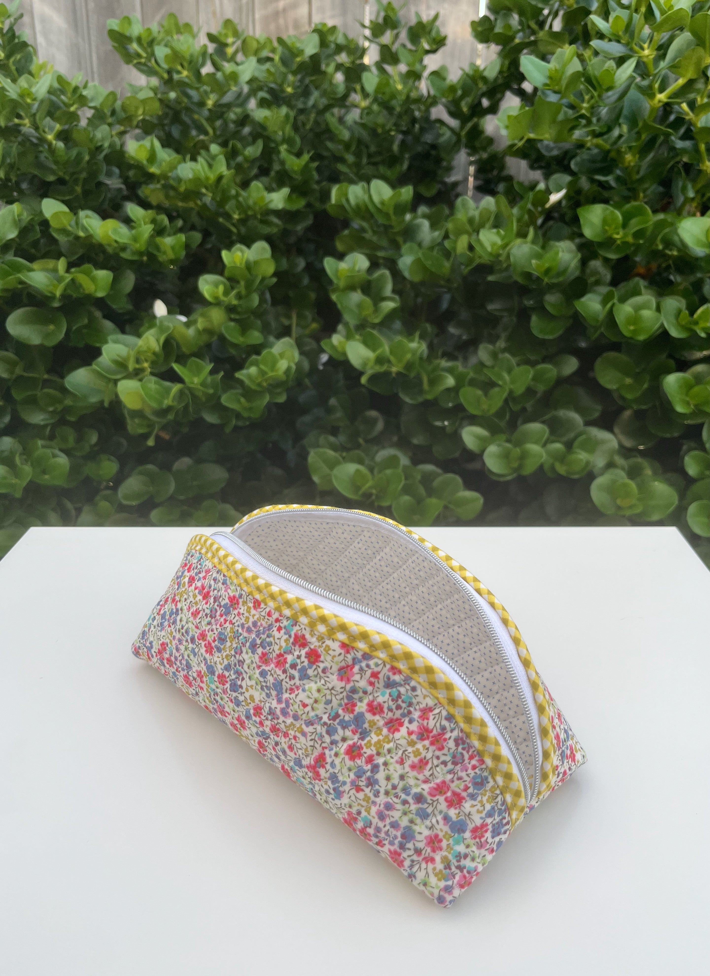 Quilted Trixie Zip Pouch – Liberty 'Phoebe Multi'