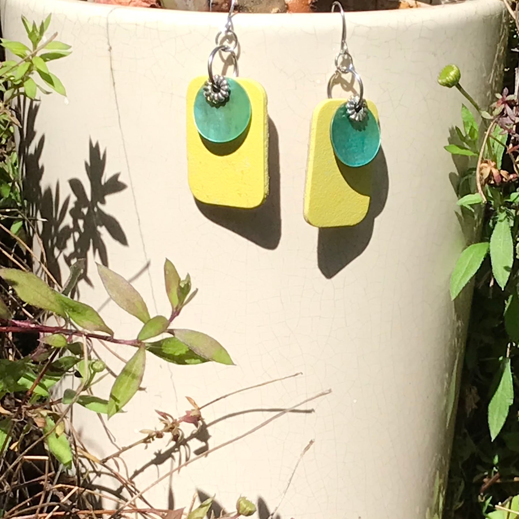 Upcyled Flooring Earrings