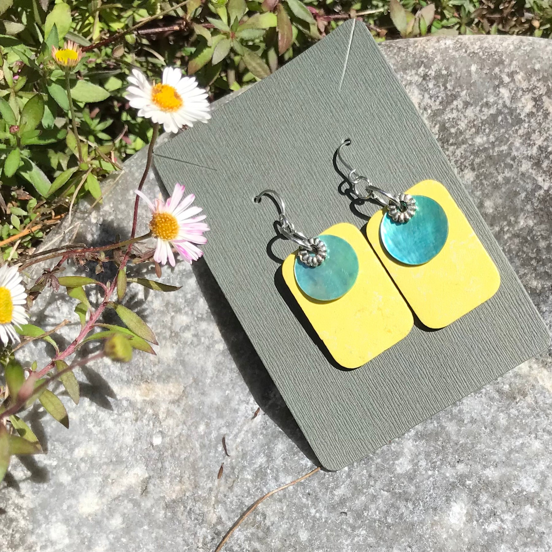 Upcyled Flooring Earrings