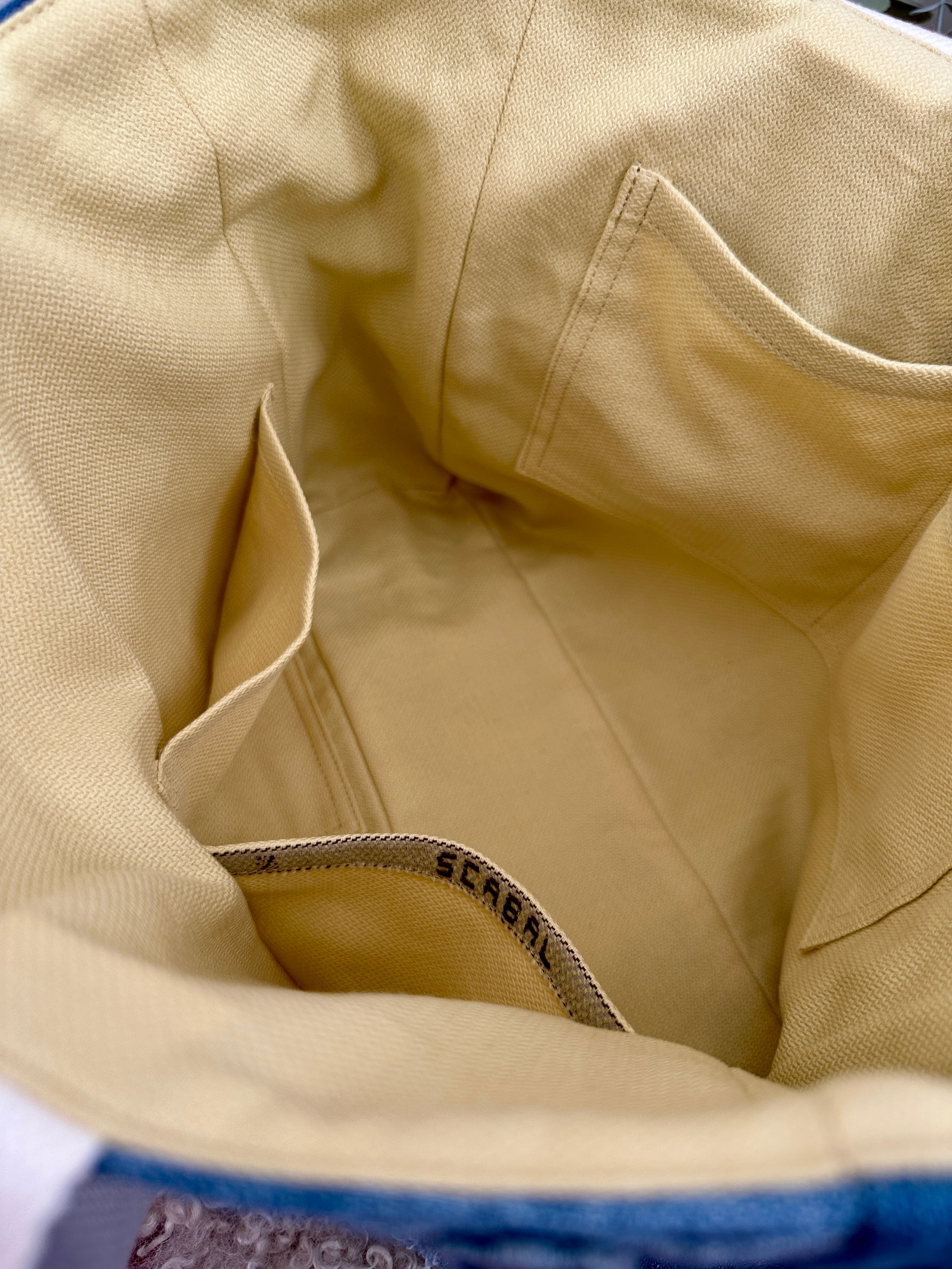 Upcycled Denim Tote with Pure Cotton Lining