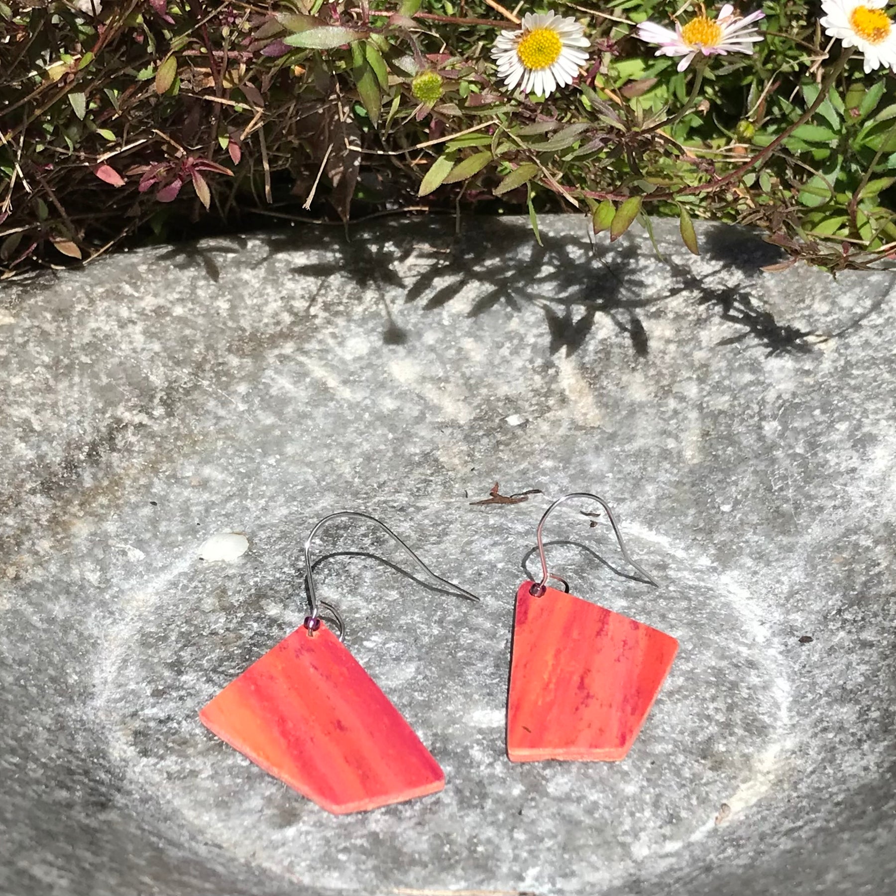 Upcycled and Handmade Earrings with Flooring