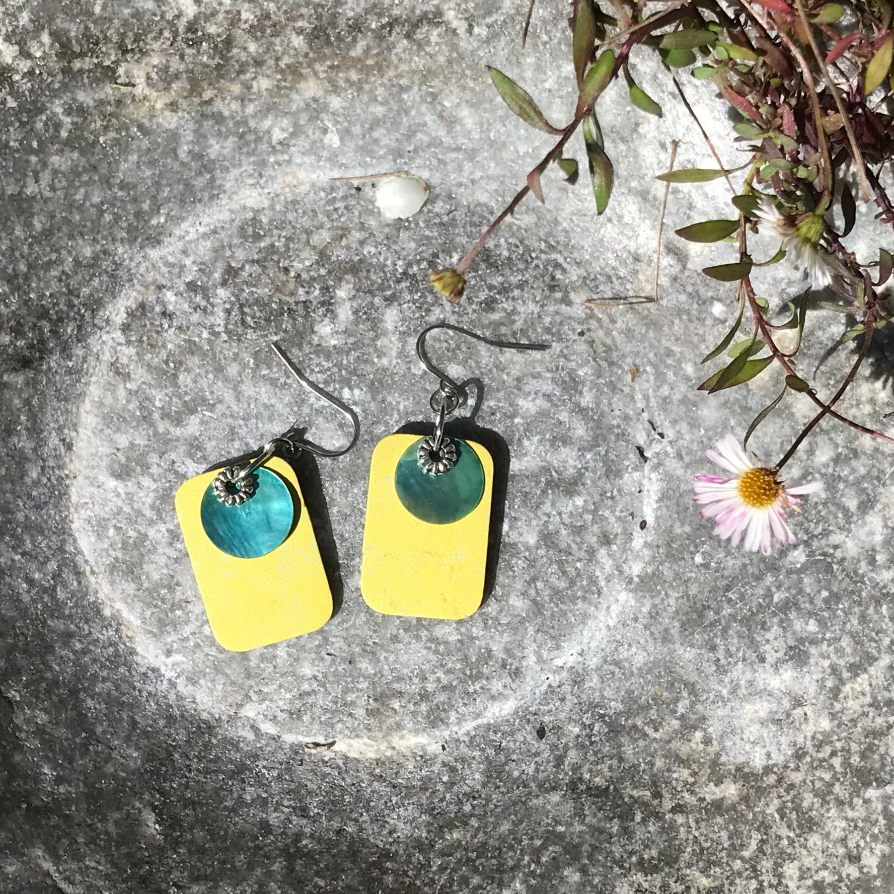 Upcyled Flooring Earrings