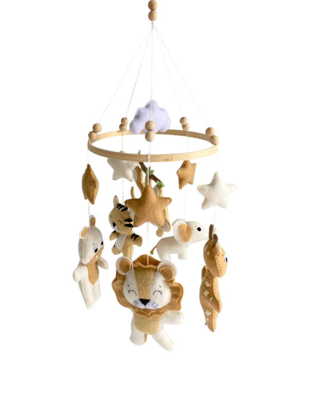 Safari Baby Mobile in Neutral Tones