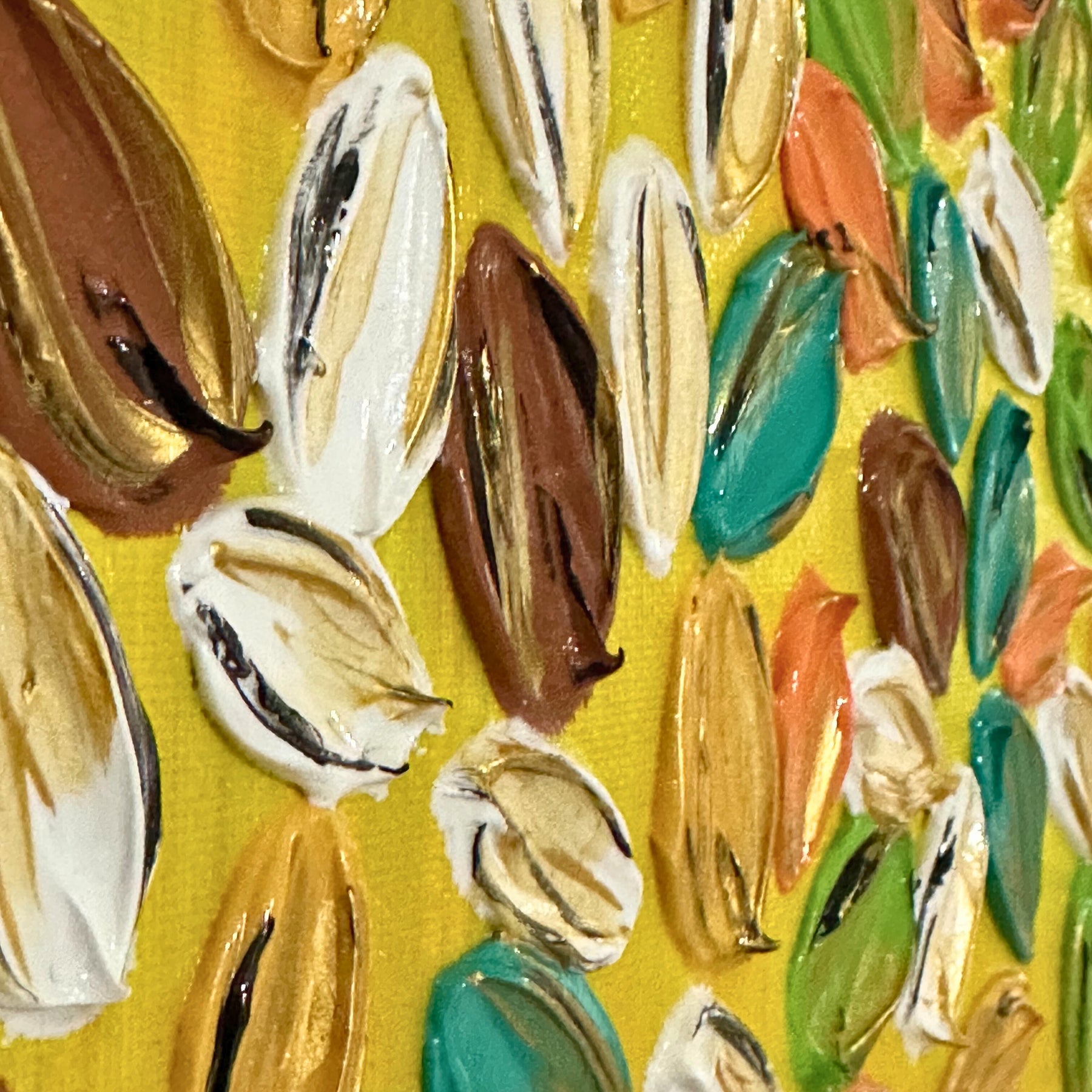 Leaf Mosaic- Textured Art