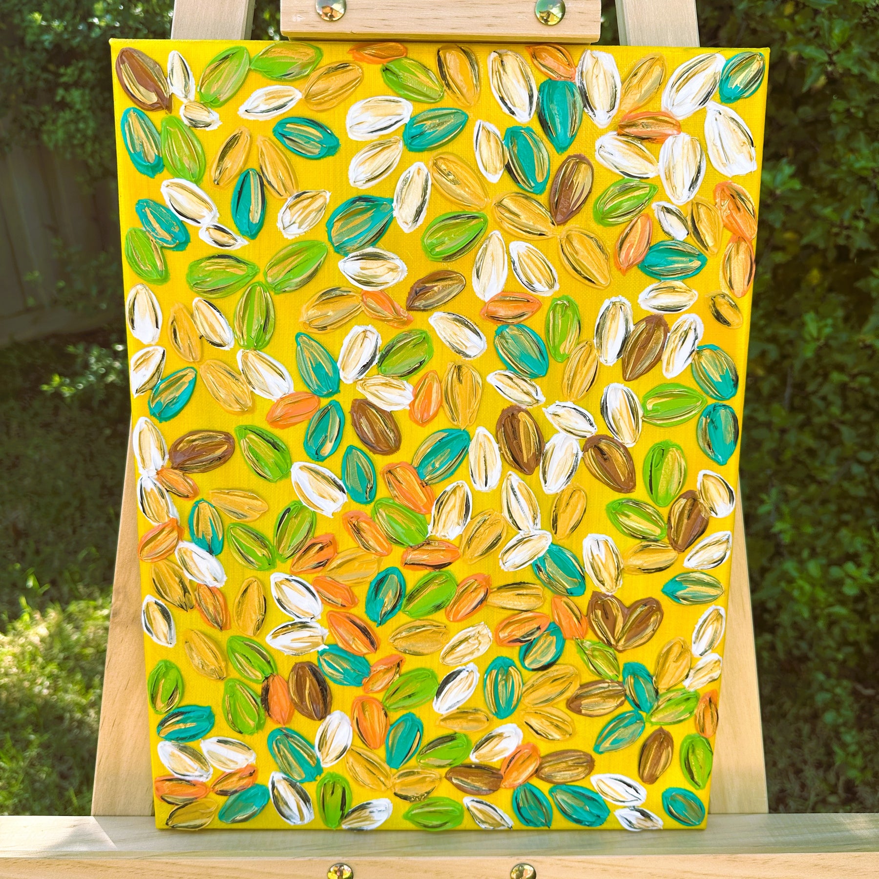 Leaf Mosaic- Textured Art