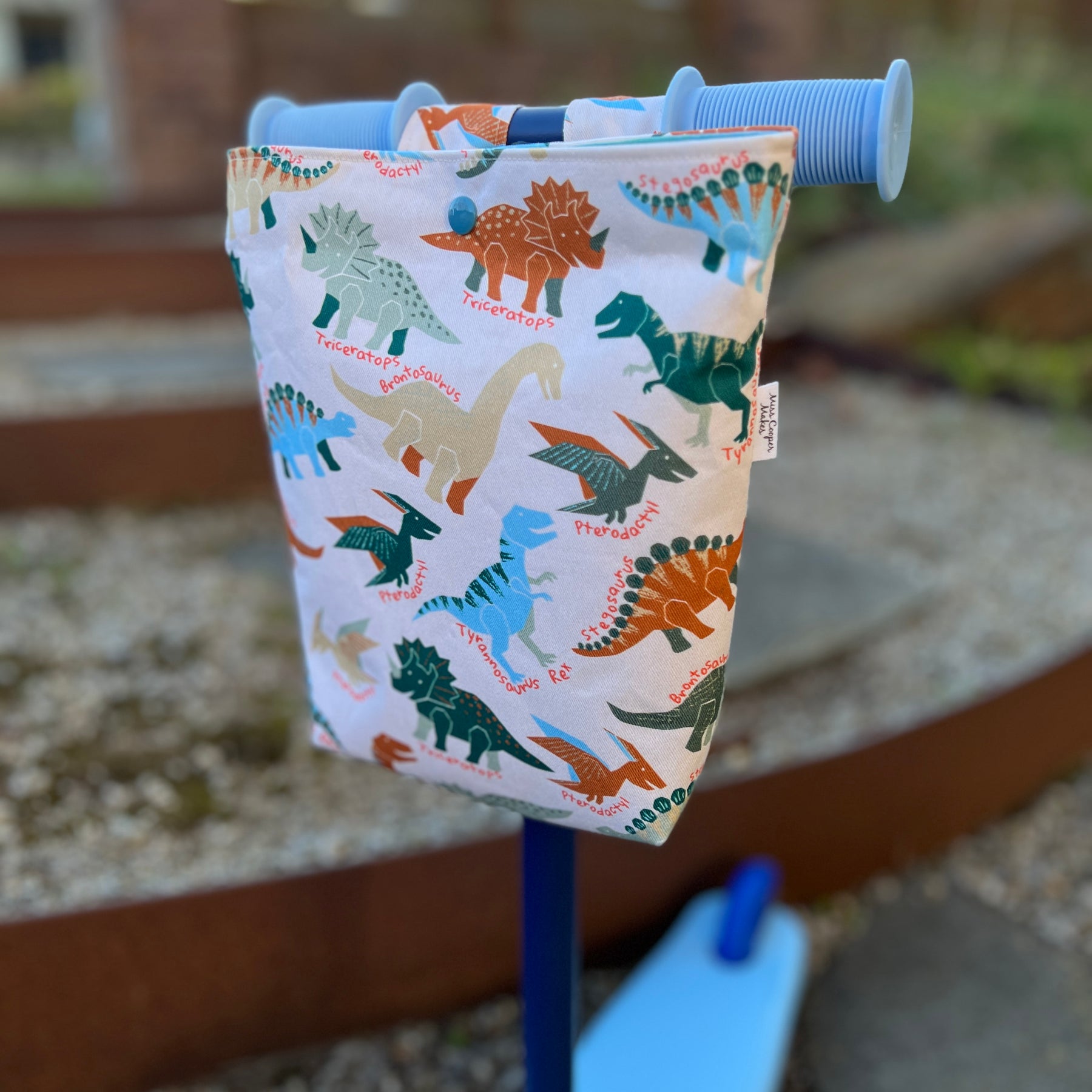 Scooter / Bike handlebar bag - Dinosaur Roar
