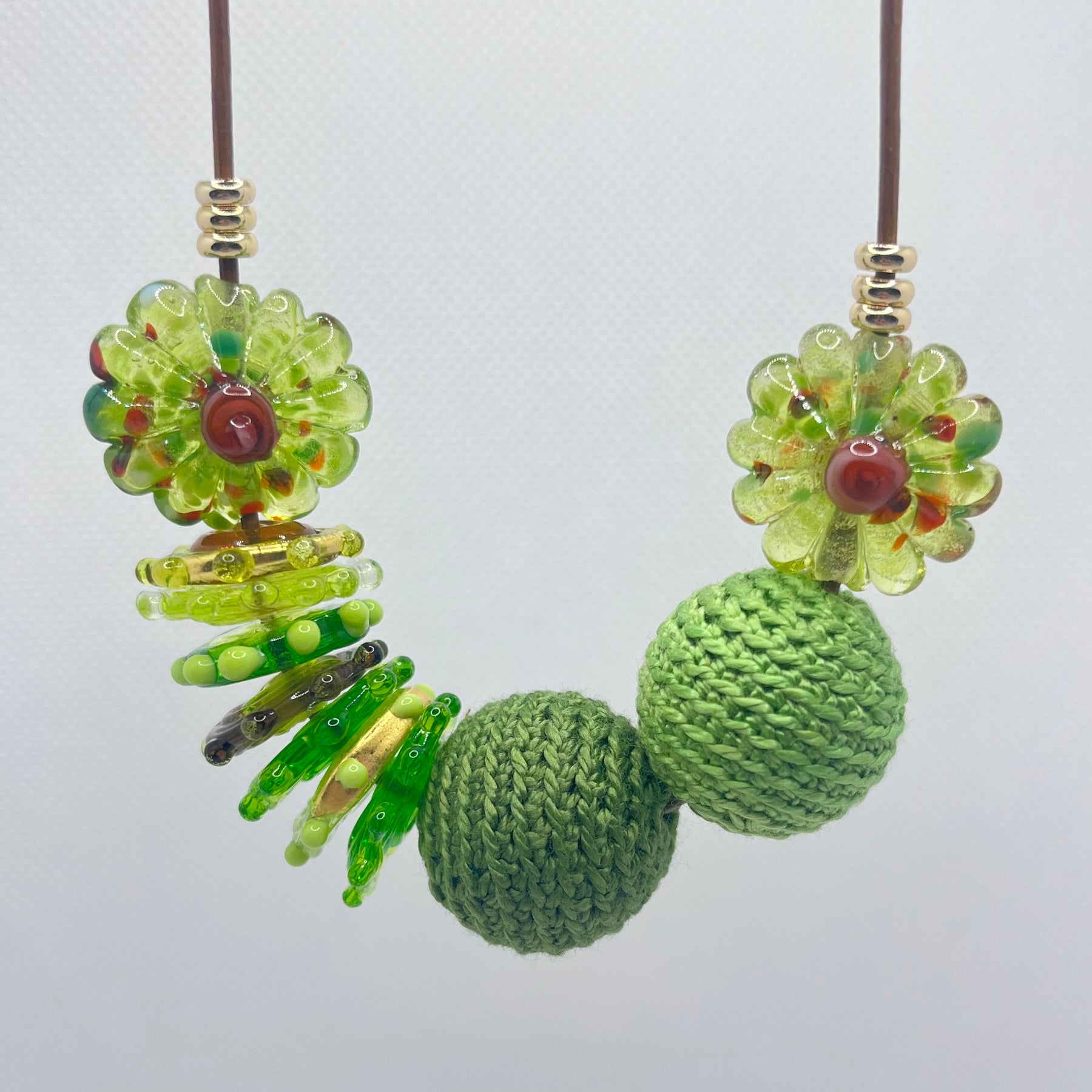 Handmade Adjustable Necklace - Spring Garden