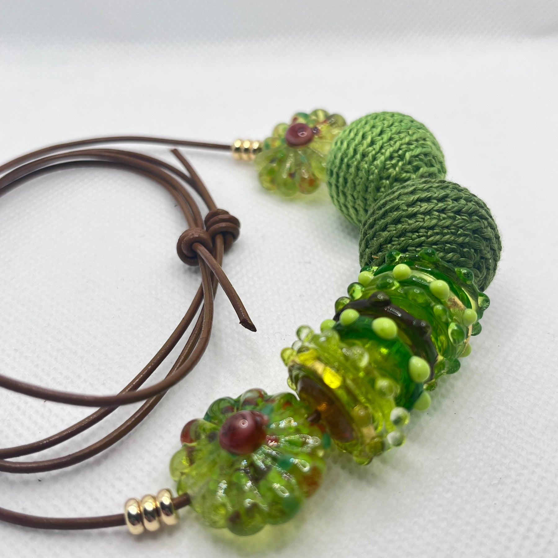 Handmade Adjustable Necklace - Spring Garden