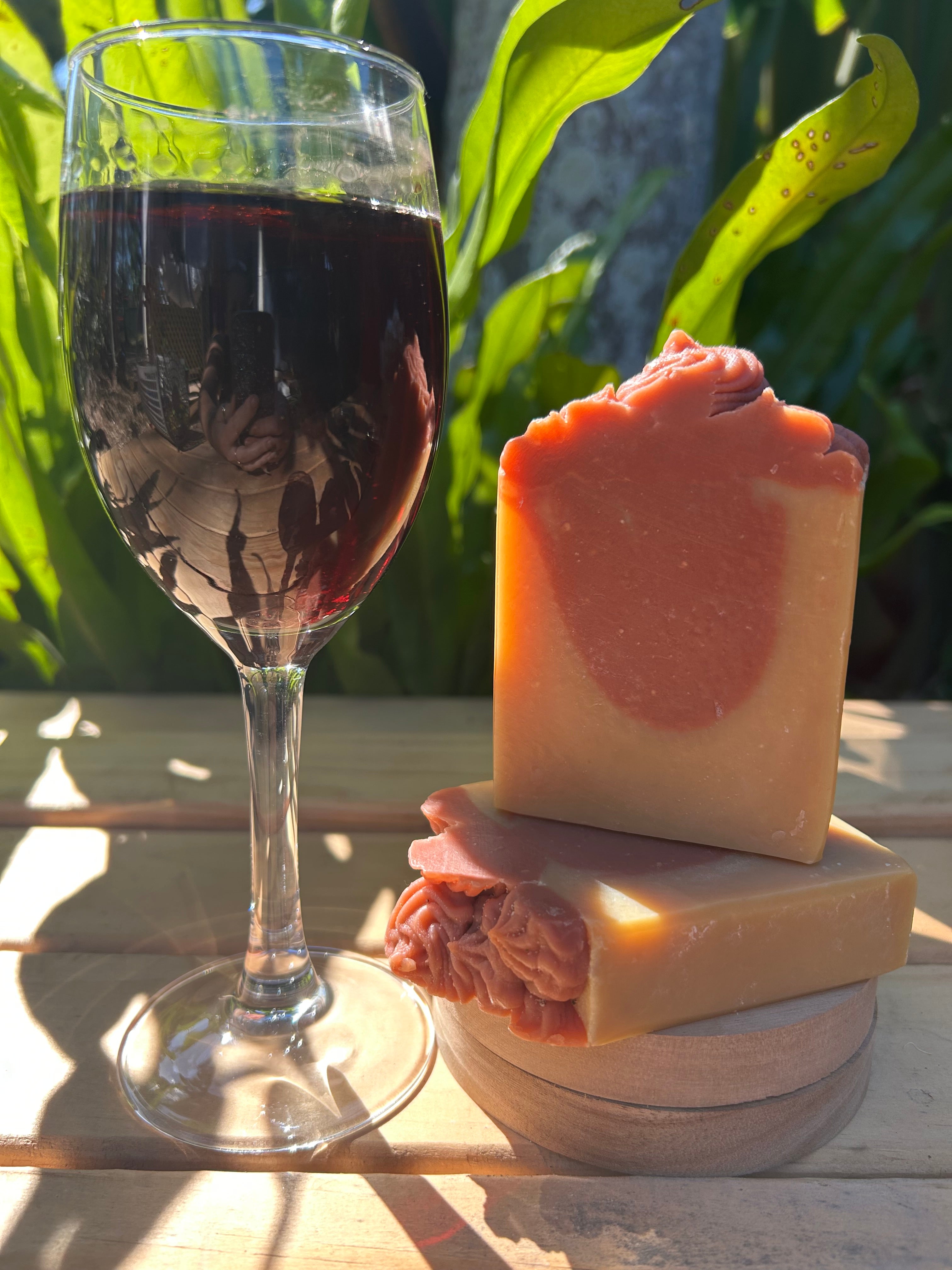 Handmade Organic Red Wine Soap | Luxury Natural Bath Bar