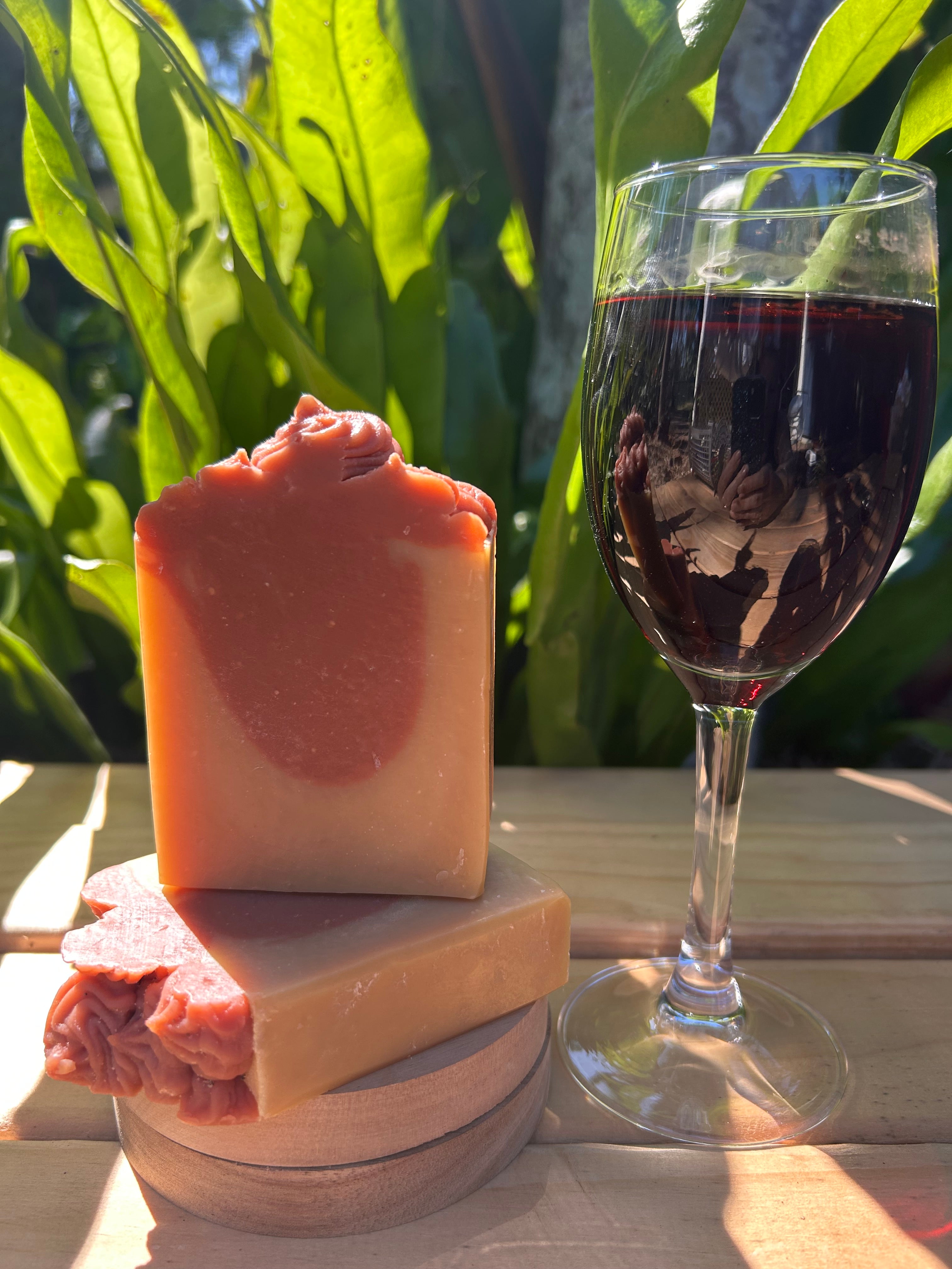 Handmade Organic Red Wine Soap | Luxury Natural Bath Bar