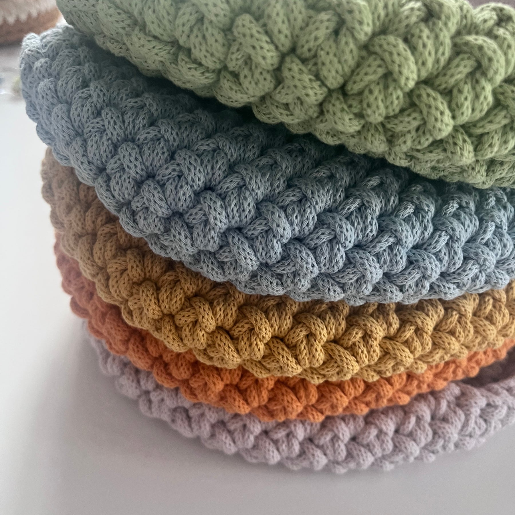 Handmade Hanging Basket - colour Misty