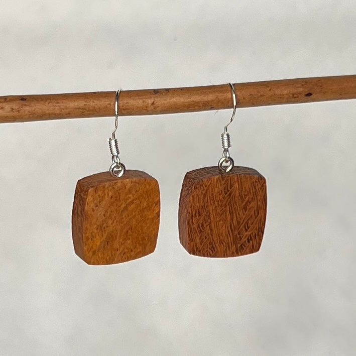 Wooden Earrings in Banksia - Stunning Handmade Unique One of a Kind Earrings