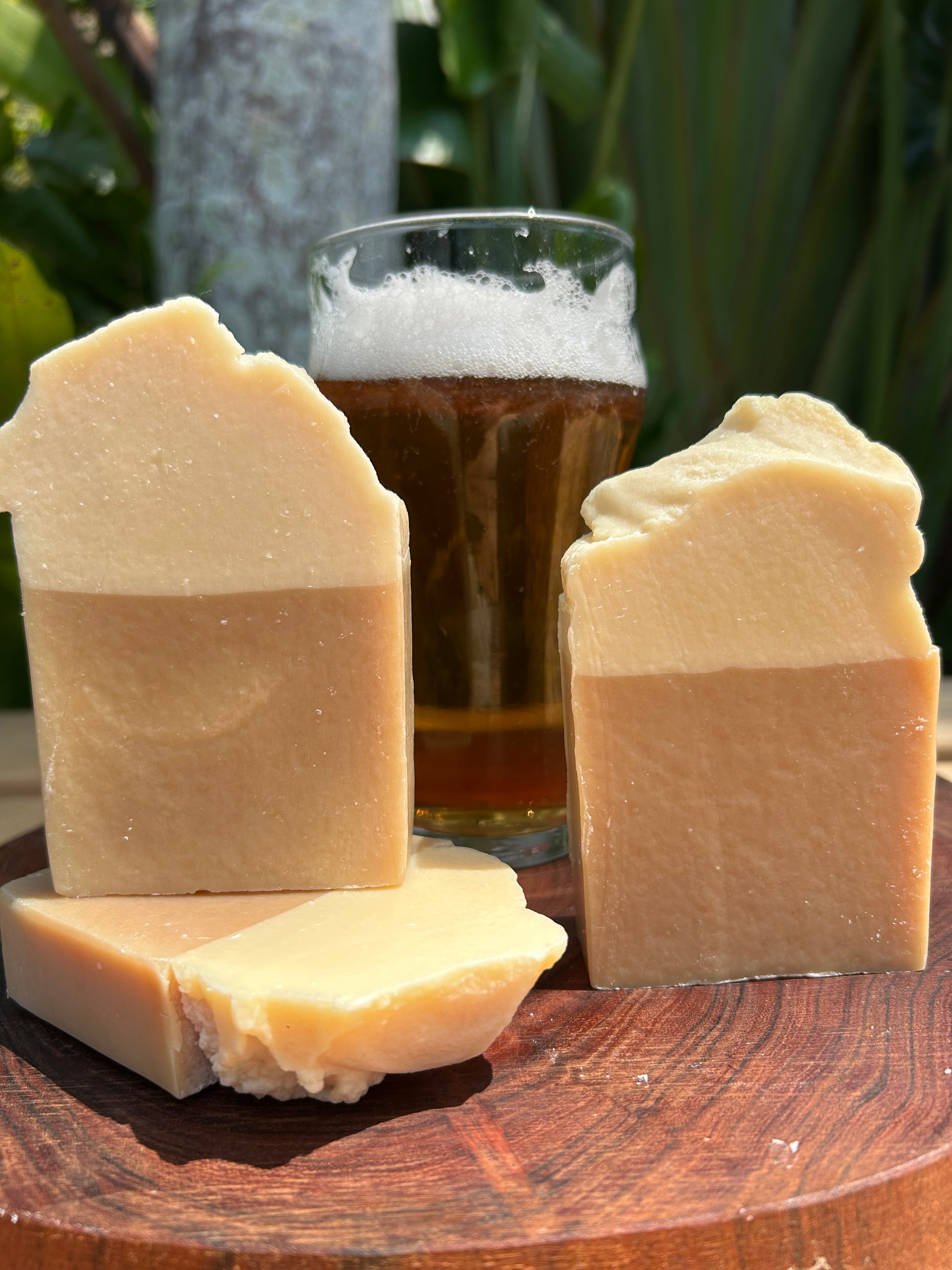 Handmade Beer Infused Soap | Natural Ingredients | Cocoa Powder Colours