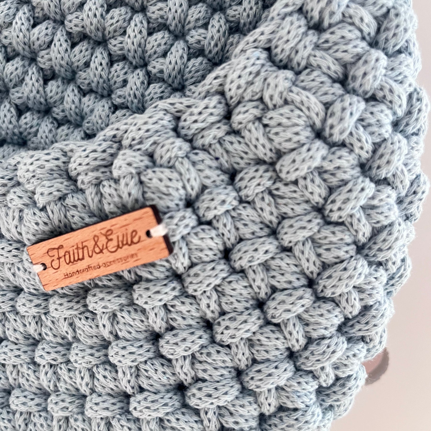 Handmade Hanging Basket - colour Misty