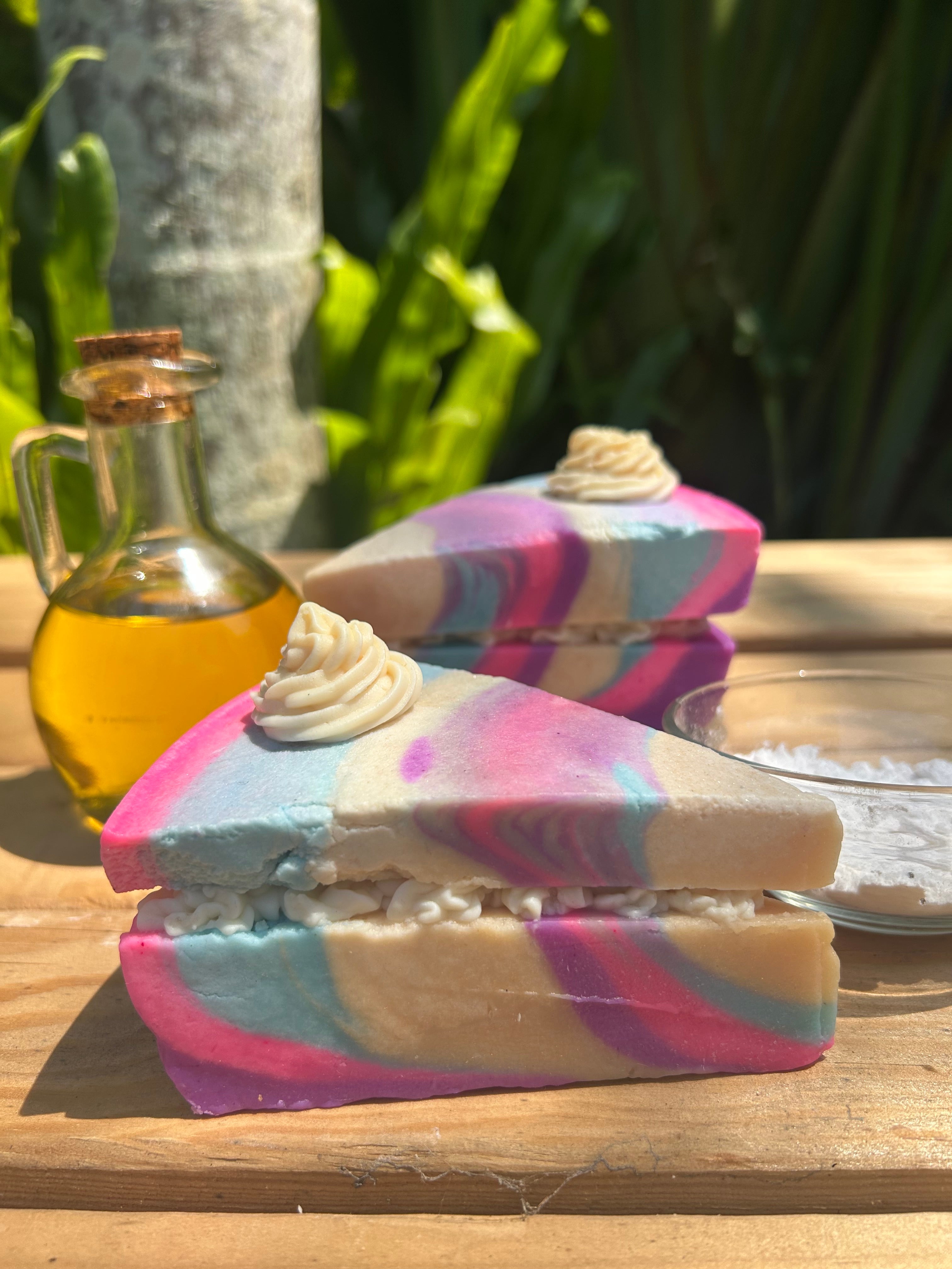 Handmade Birthday Soap Cake Slice | Natural Soap | Unique Gift