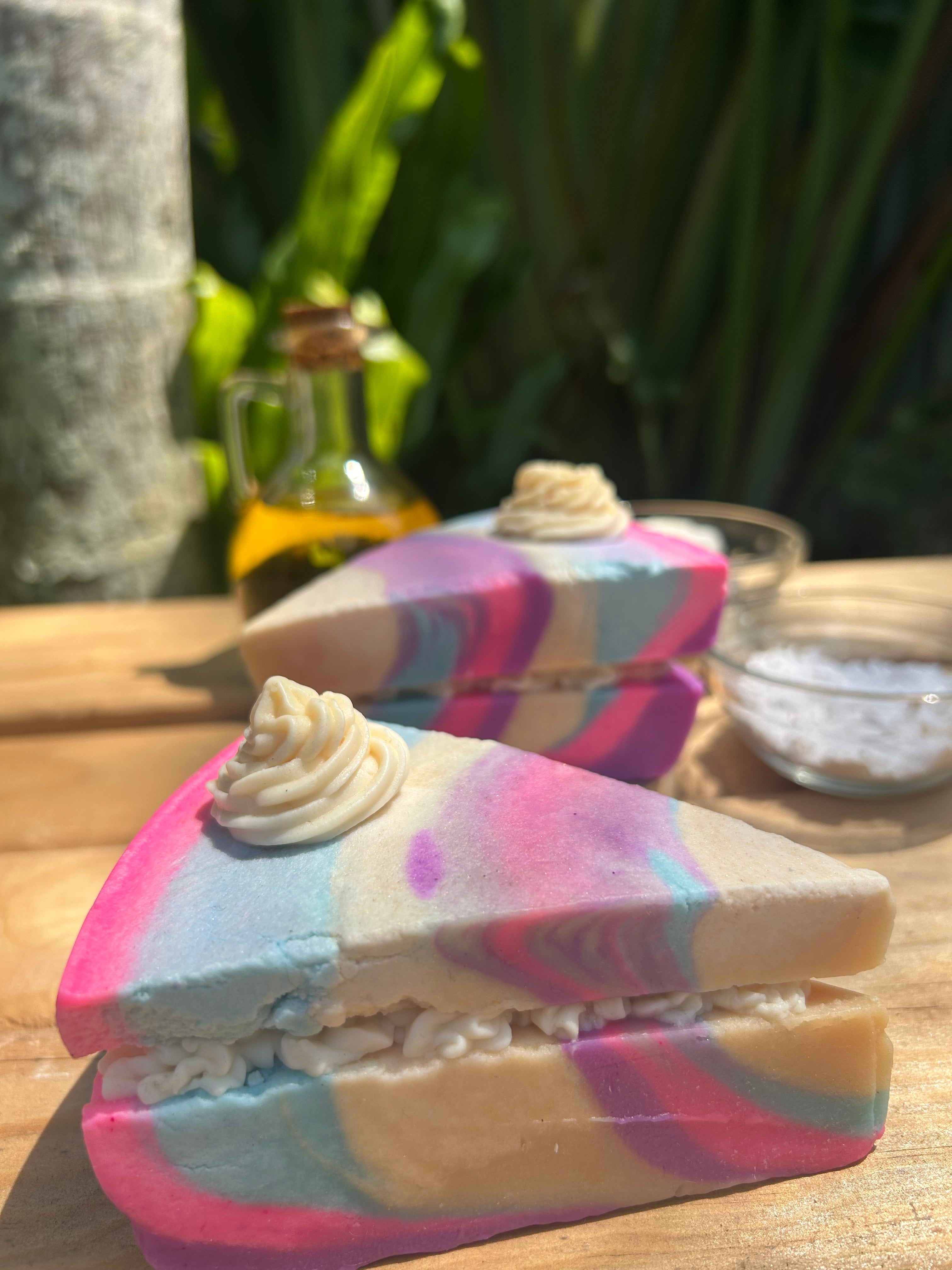 Handmade Birthday Soap Cake Slice | Natural Soap | Unique Gift