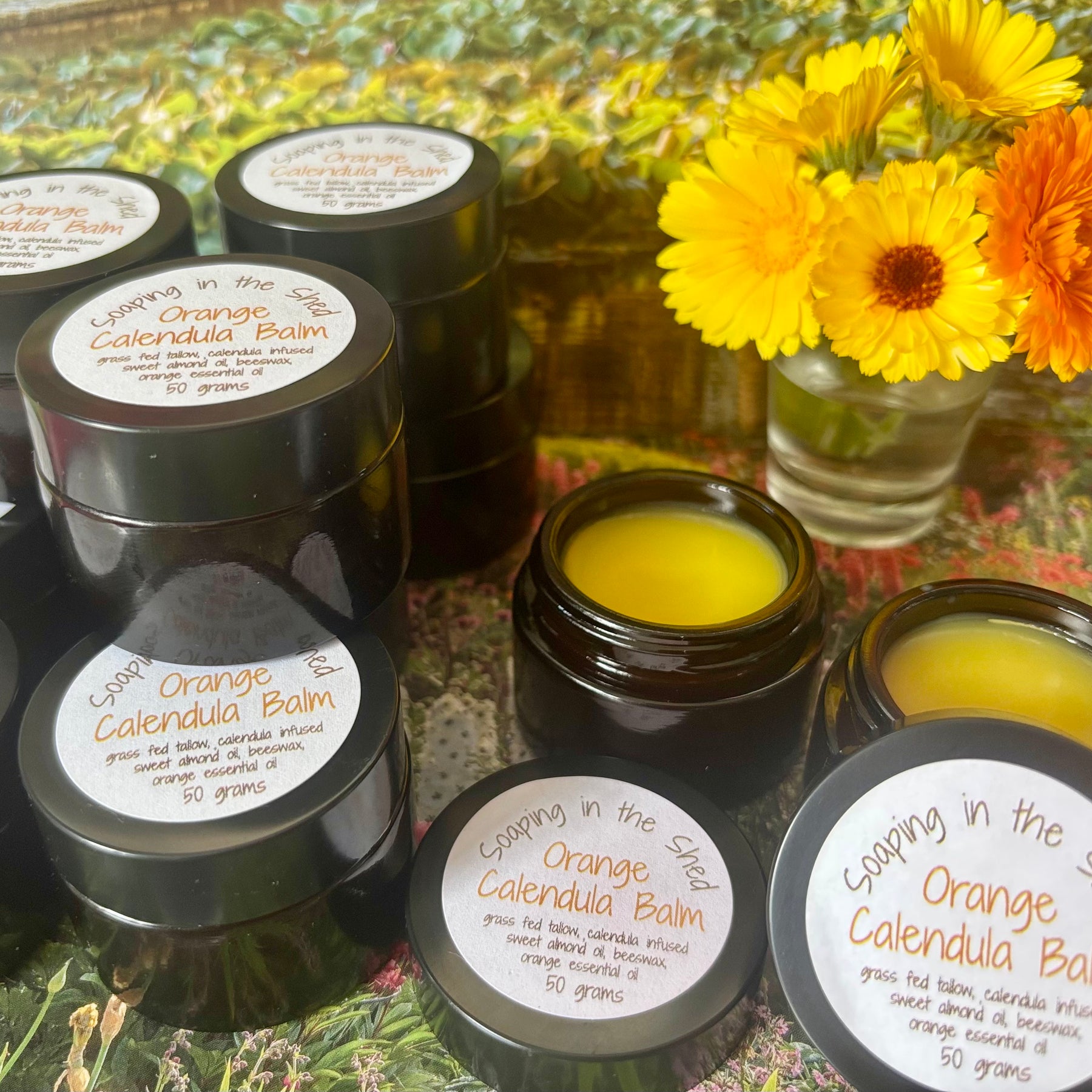 Tallow Calendula Balm with Orange