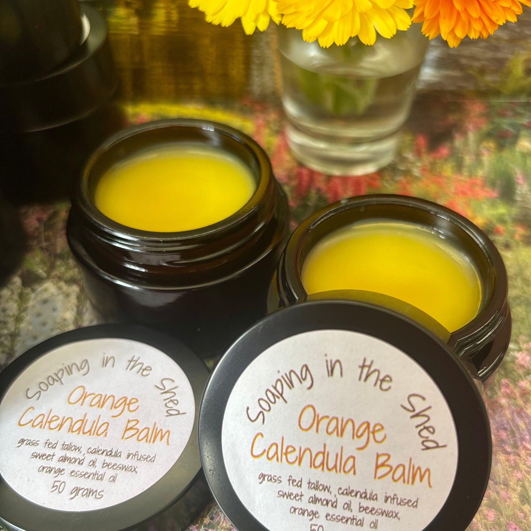 Tallow Calendula Balm with Orange