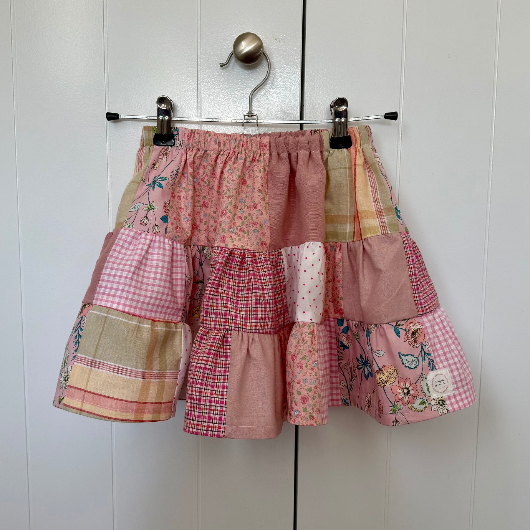 Girls patchwork twirl skirt,size 3
