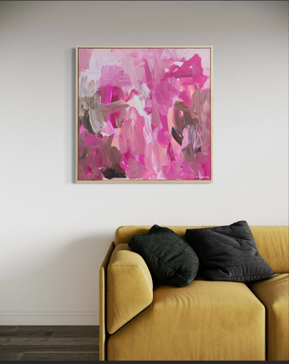 The Whys and Wherefores framed large original abstract art artwork wall art