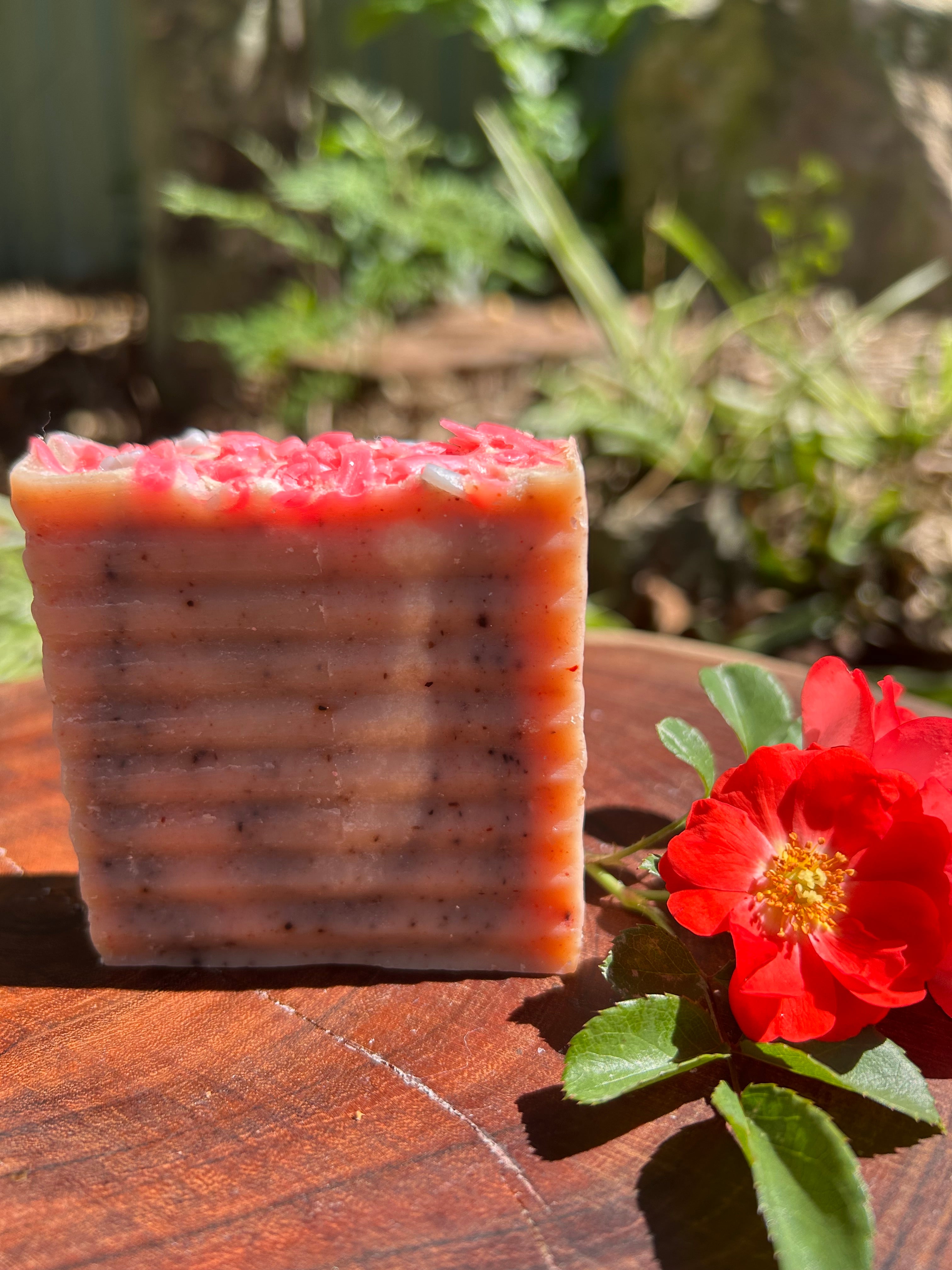 Natural Rose Petal Infused Goat’s Milk Soap | Organic | Nourishing & Creamy