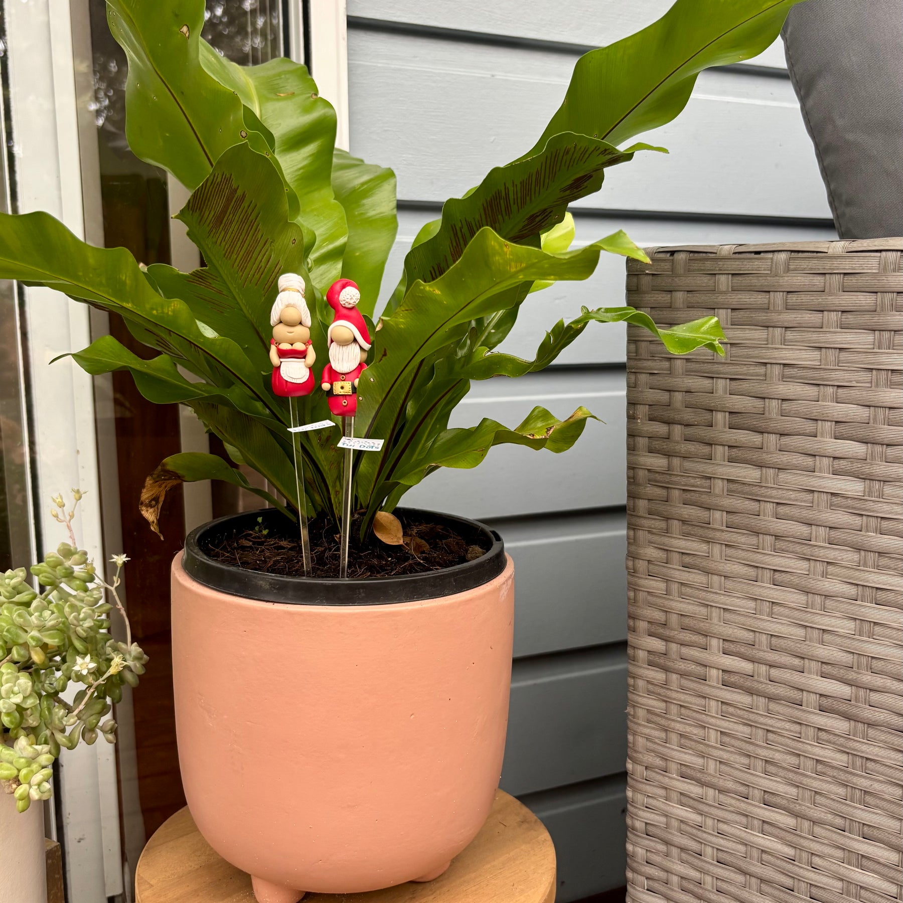 Christmas Tiny Gnomes - Santa and Mrs Claus | Polymer clay gnome