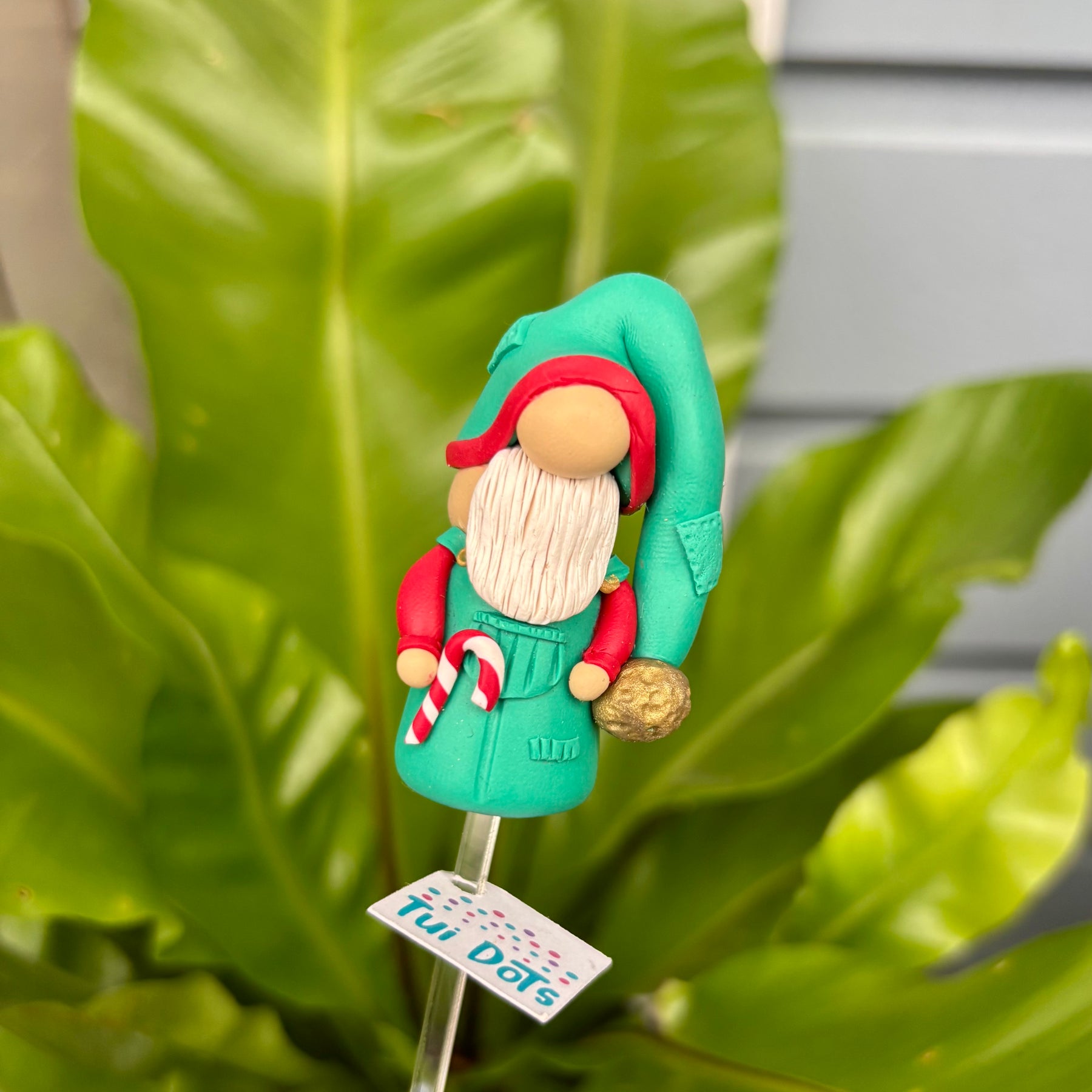 Christmas Tiny Gnome - Elf | Polymer clay gnome