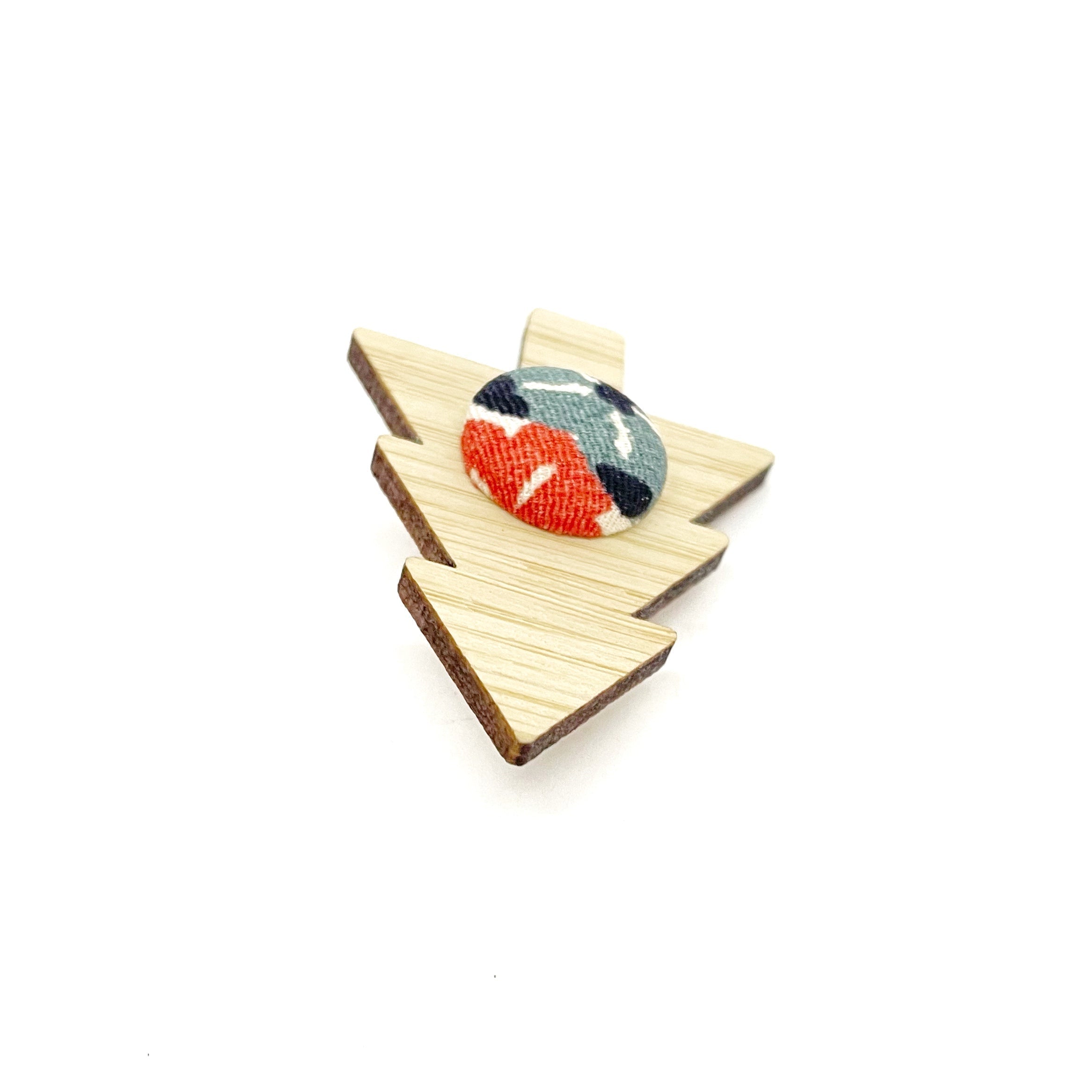 Kimono Christmas Tree Brooch with Gift Tin