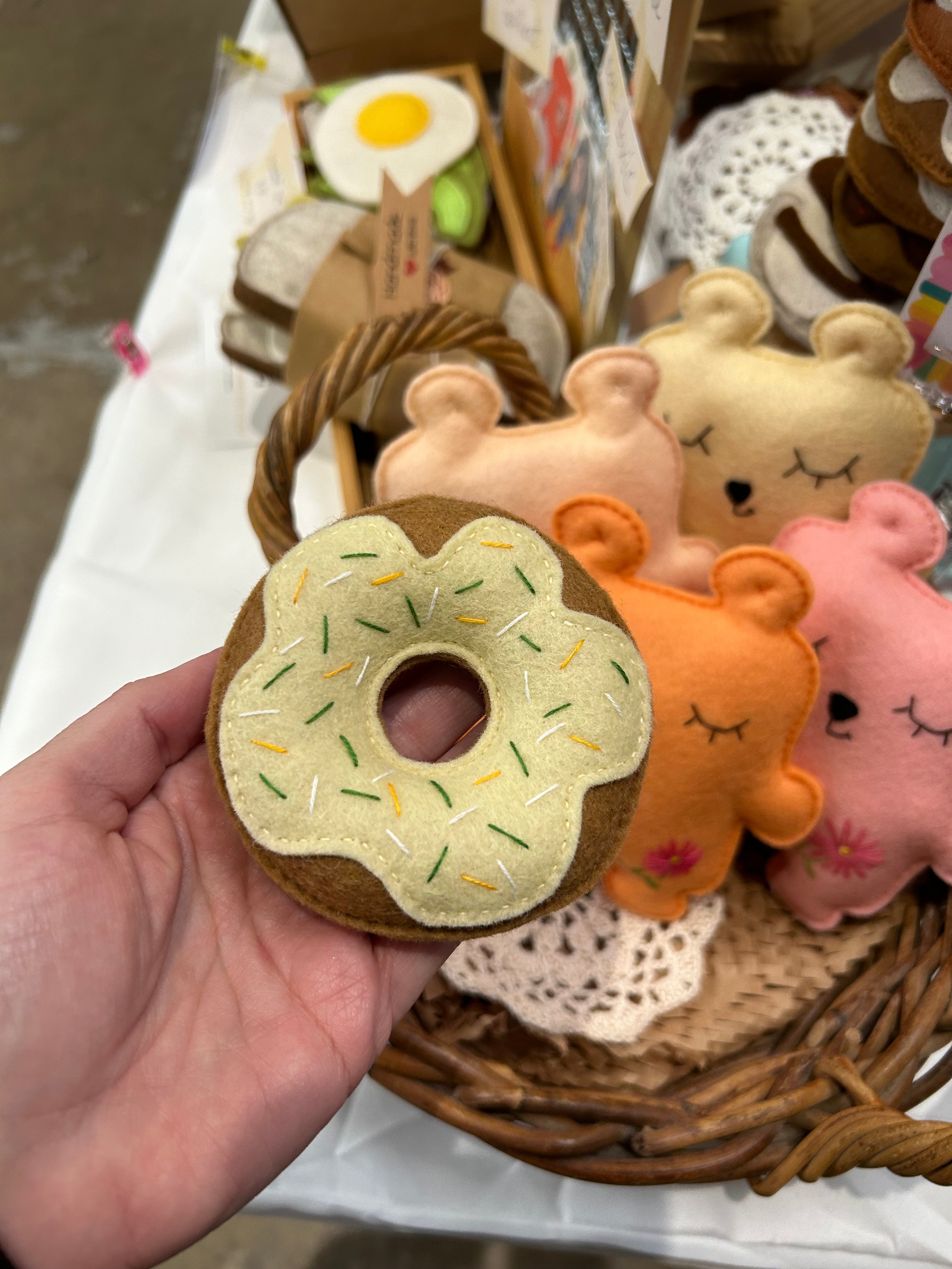 Donut, play food, play kitchen, felt food