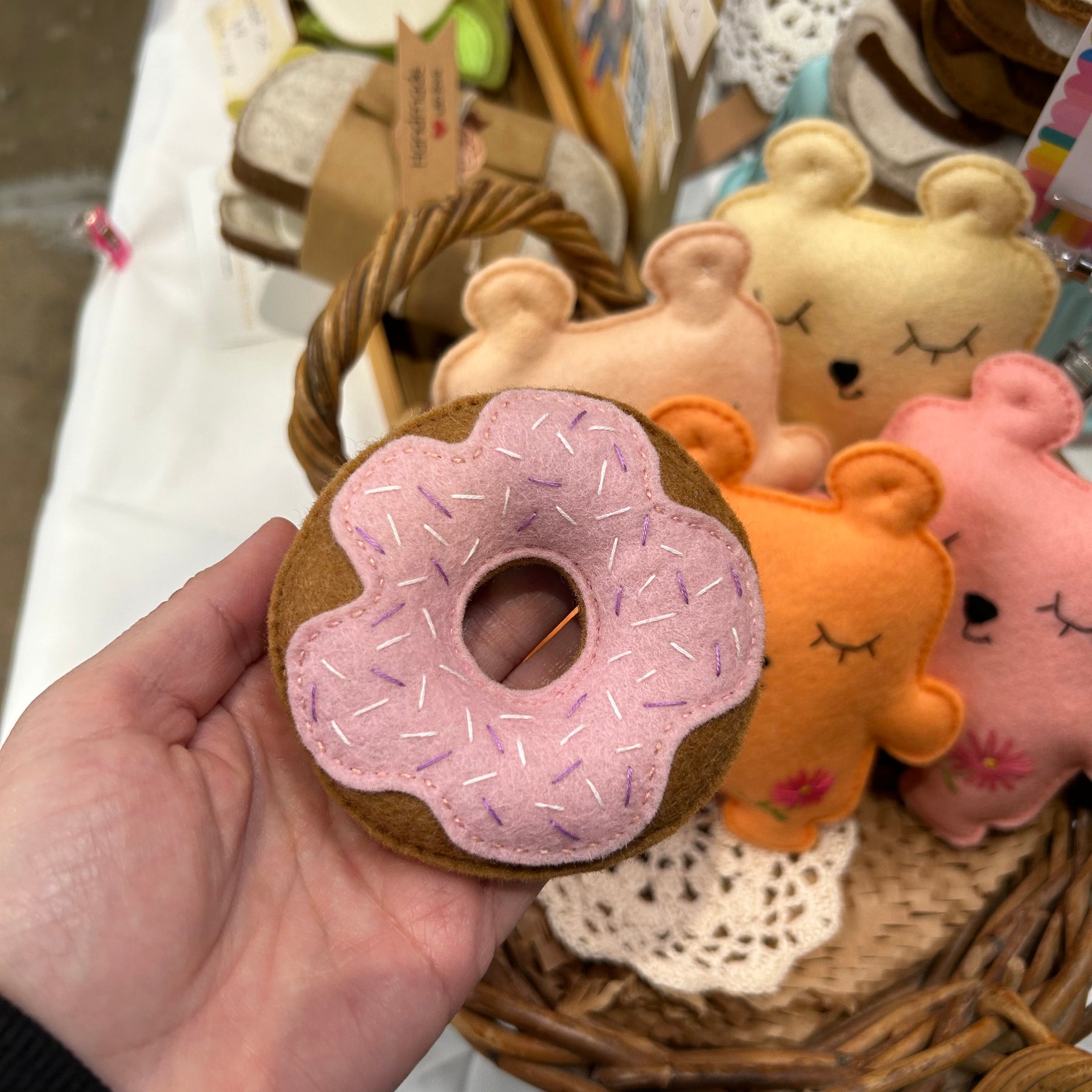 Donut, play food, play kitchen, felt food