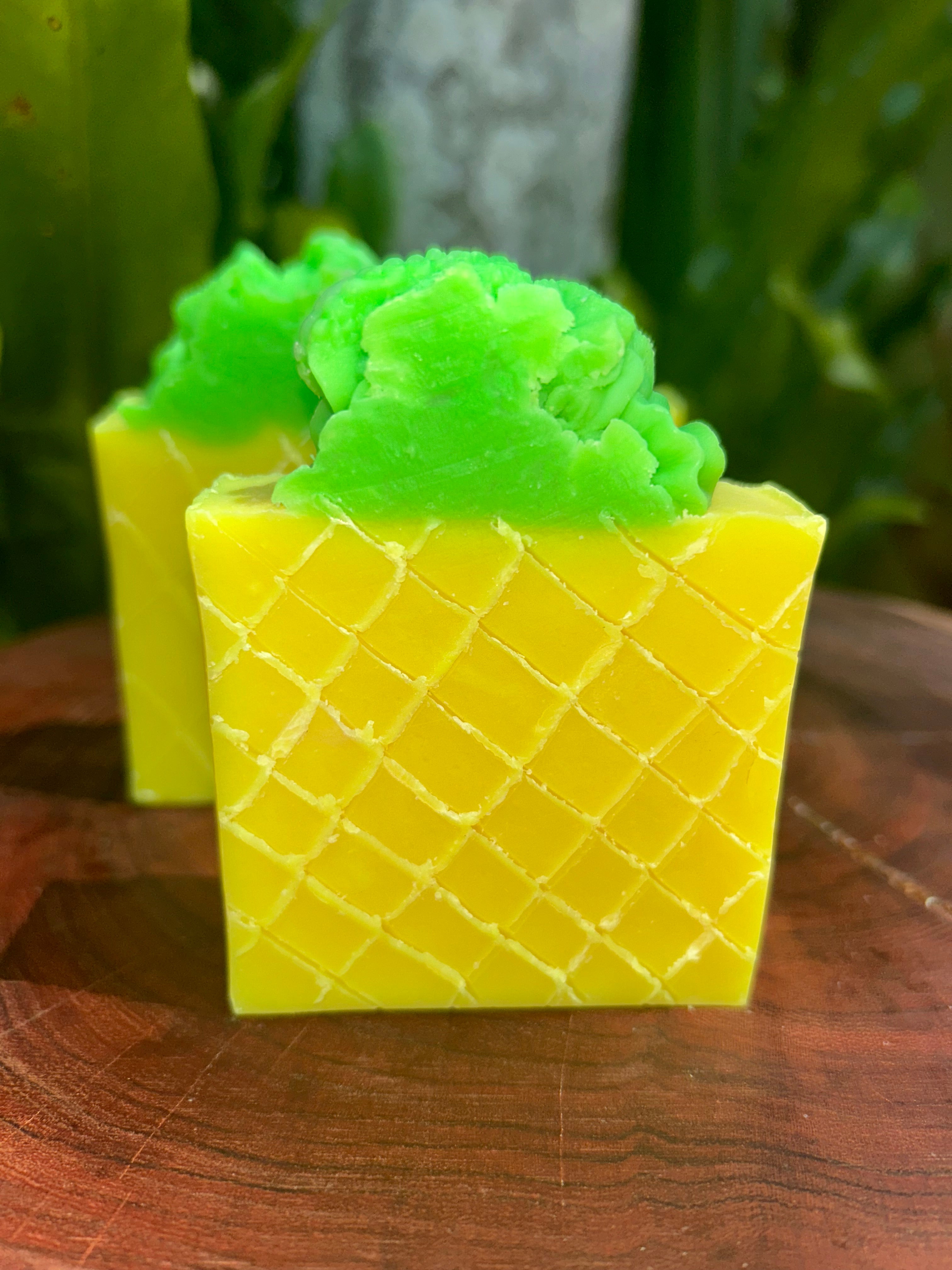 Pineapple Infused Handmade Soap | Natural Ingredients | Citrus Fragrance | Unique Soap