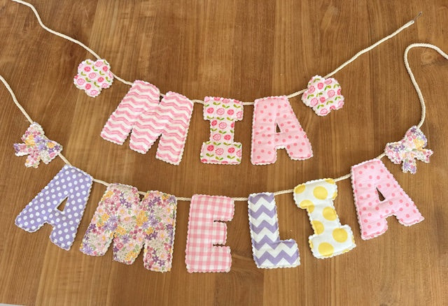 Personalised Handmade Bunting – Custom Name Banner