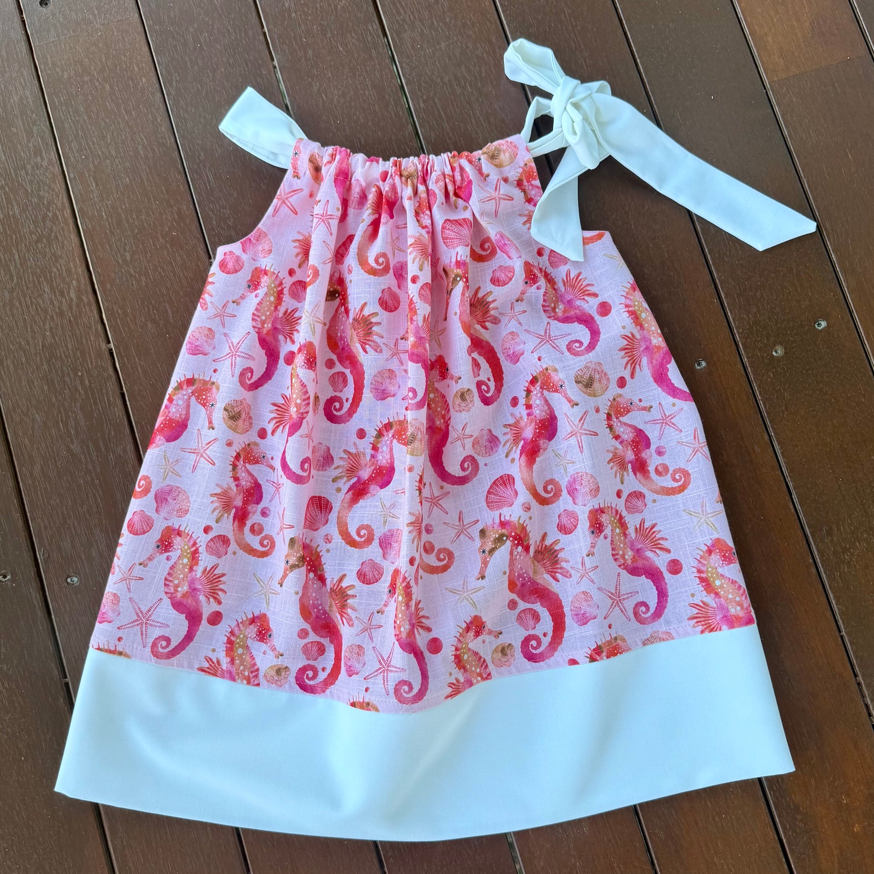Girls Seahorse summer dress , size 4