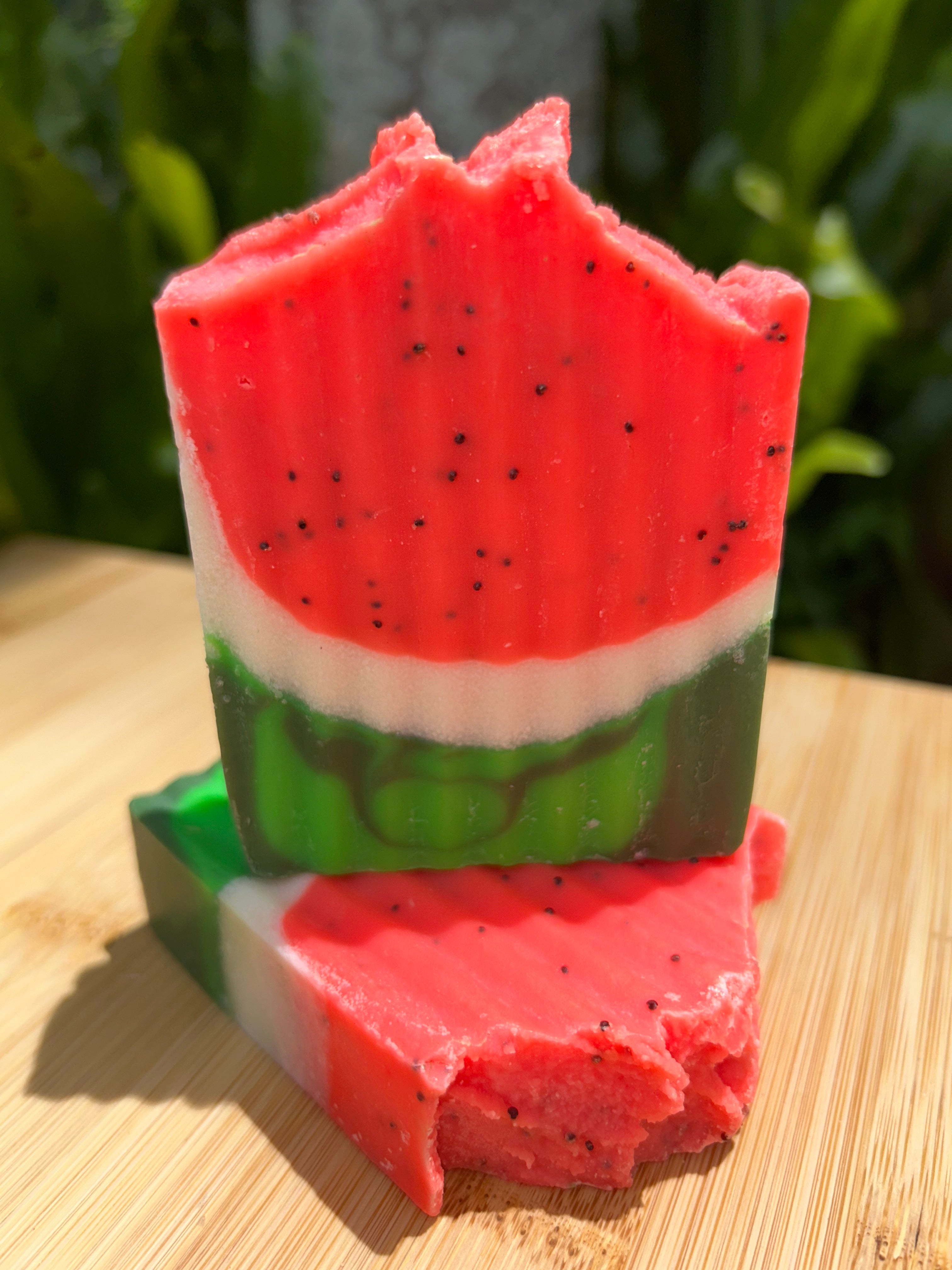 Fresh Watermelon Infused Soap | Exfoliating Poppy Seeds | Shea Butter | Natural Ingredients