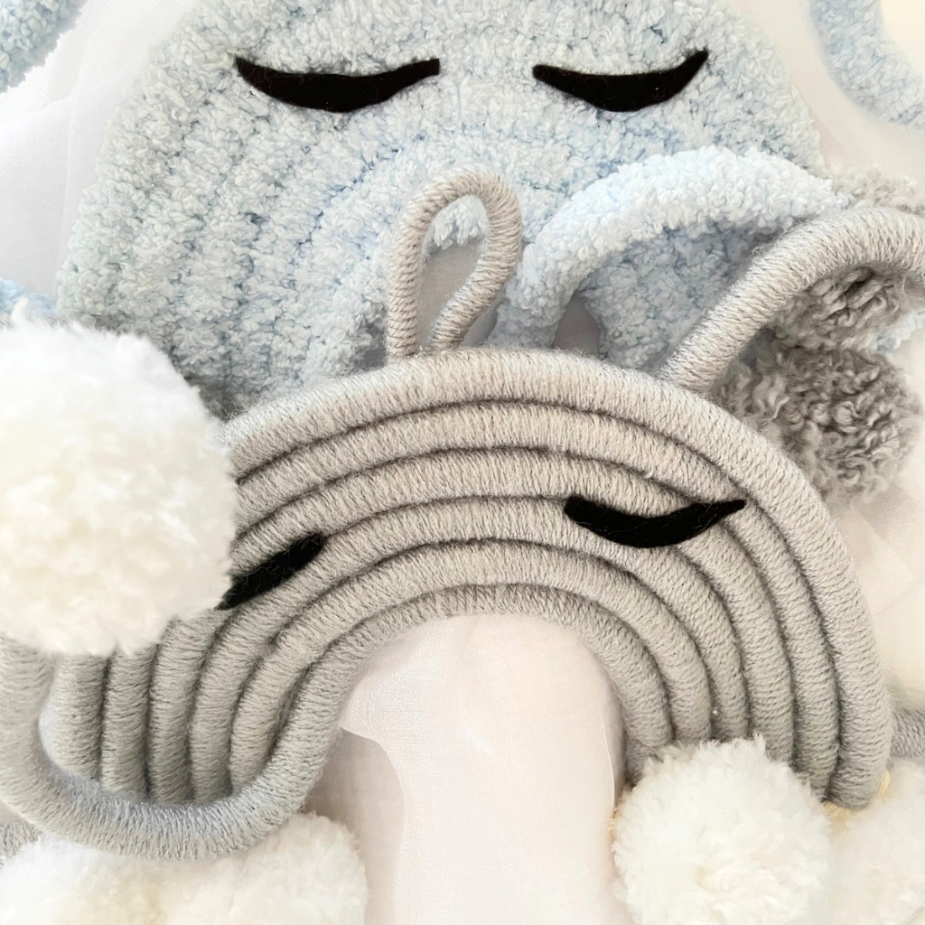 Elephant Macrame Wall Hangings Set - Baby Decor - Girls Room Decor