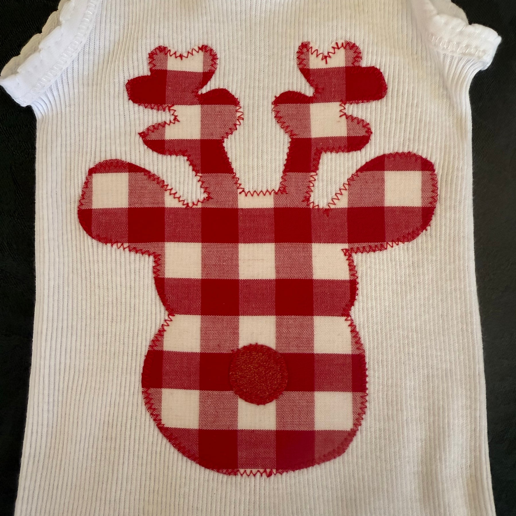 Handmade baby Christmas outfit