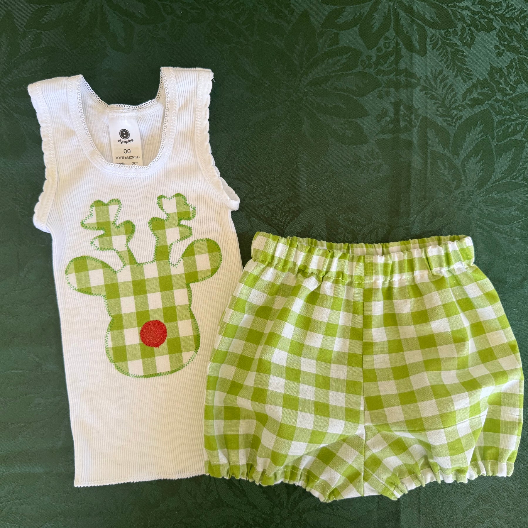 Handmade baby Christmas outfit