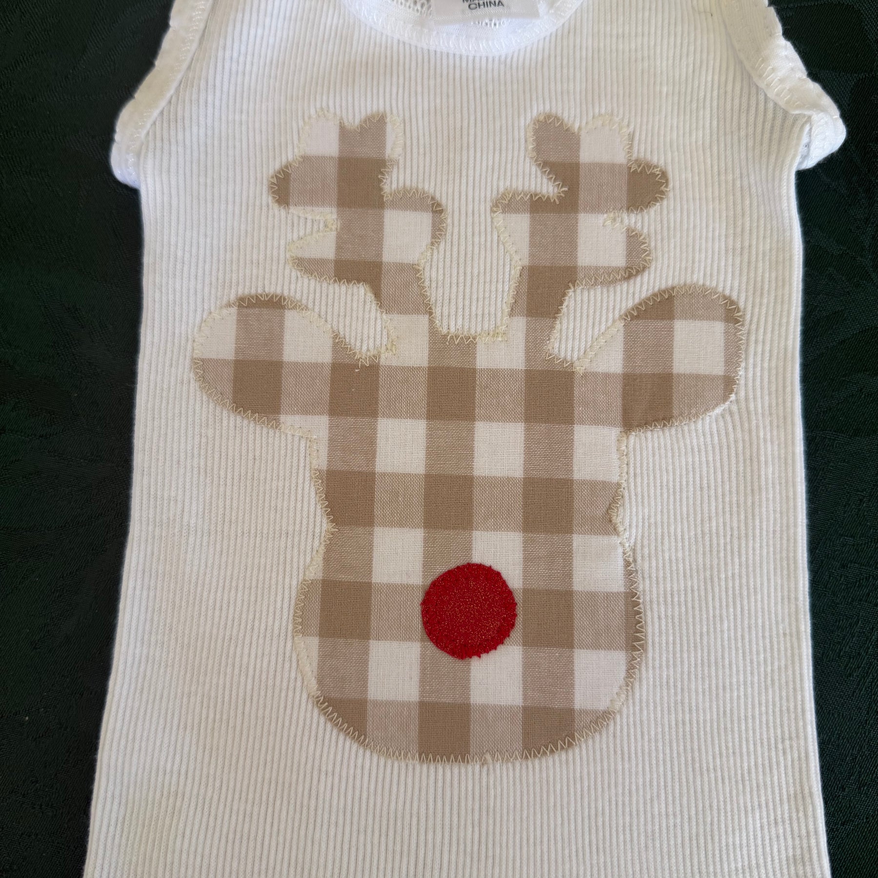 Handmade baby Christmas outfit