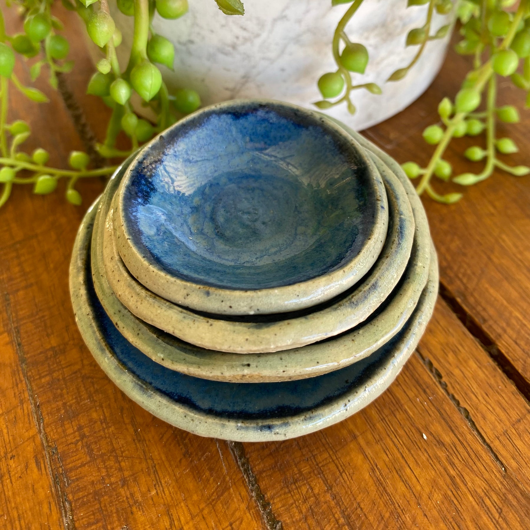Condiment Dish Set|Stackable|Handcrafted Pottery