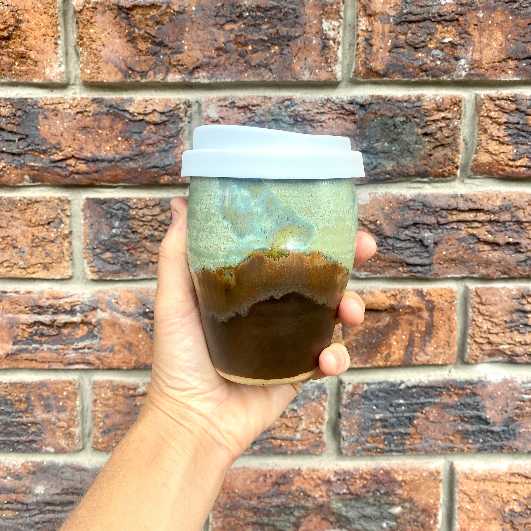 Travel Cup: Burly Head | Wheel Thrown Ceramic Cup