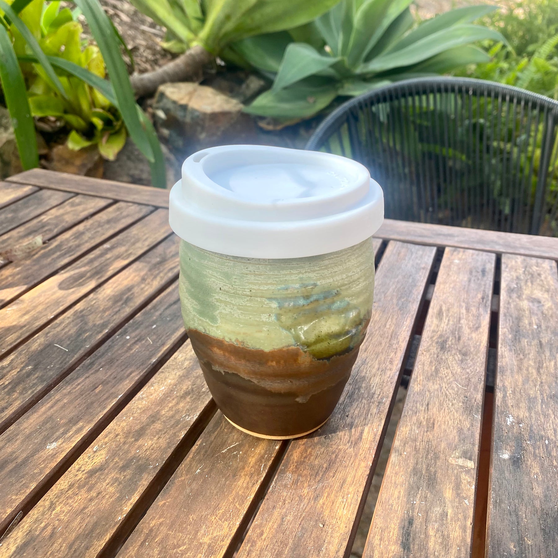 Travel Cup: Burly Head | Wheel Thrown Ceramic Cup