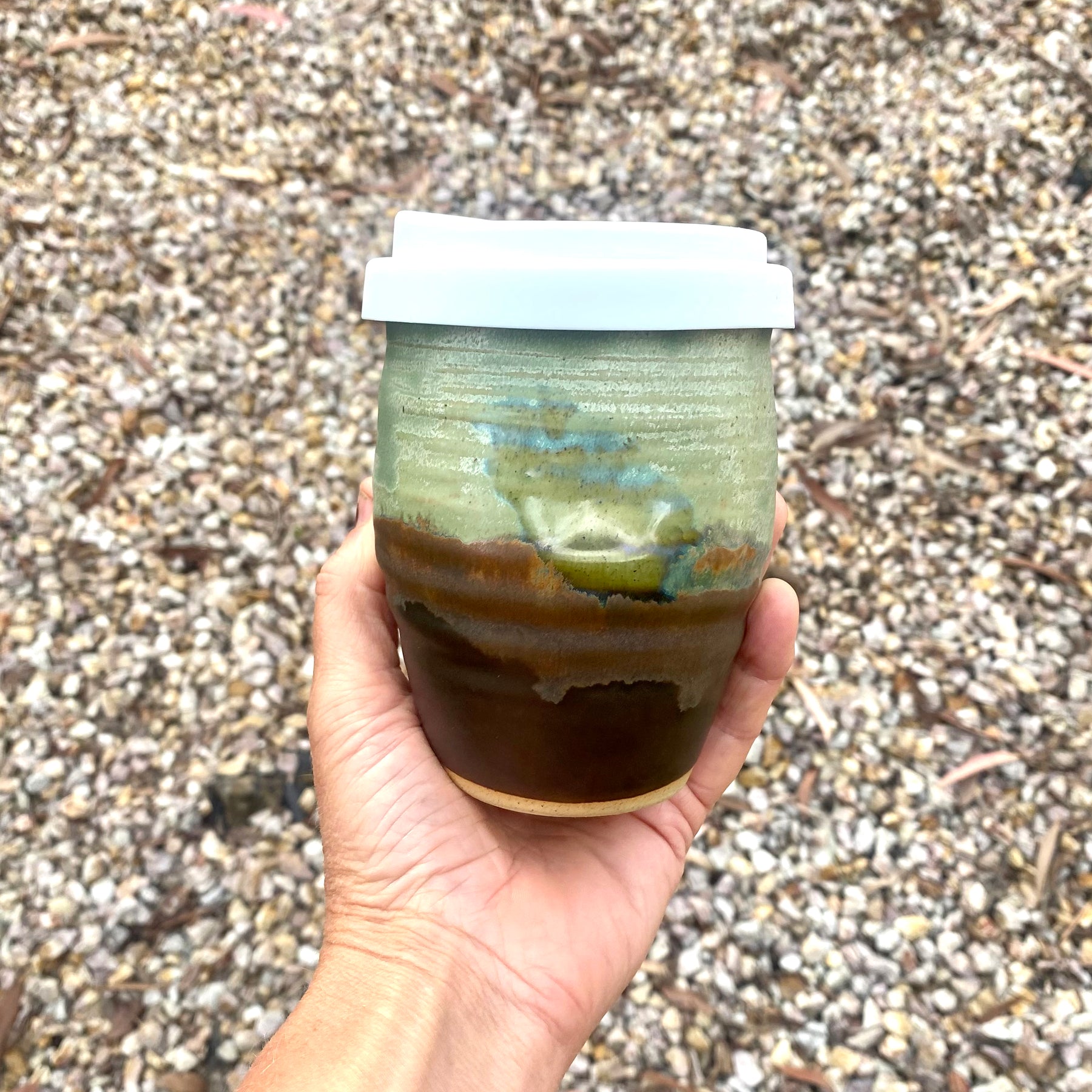 Travel Cup: Burly Head | Wheel Thrown Ceramic Cup