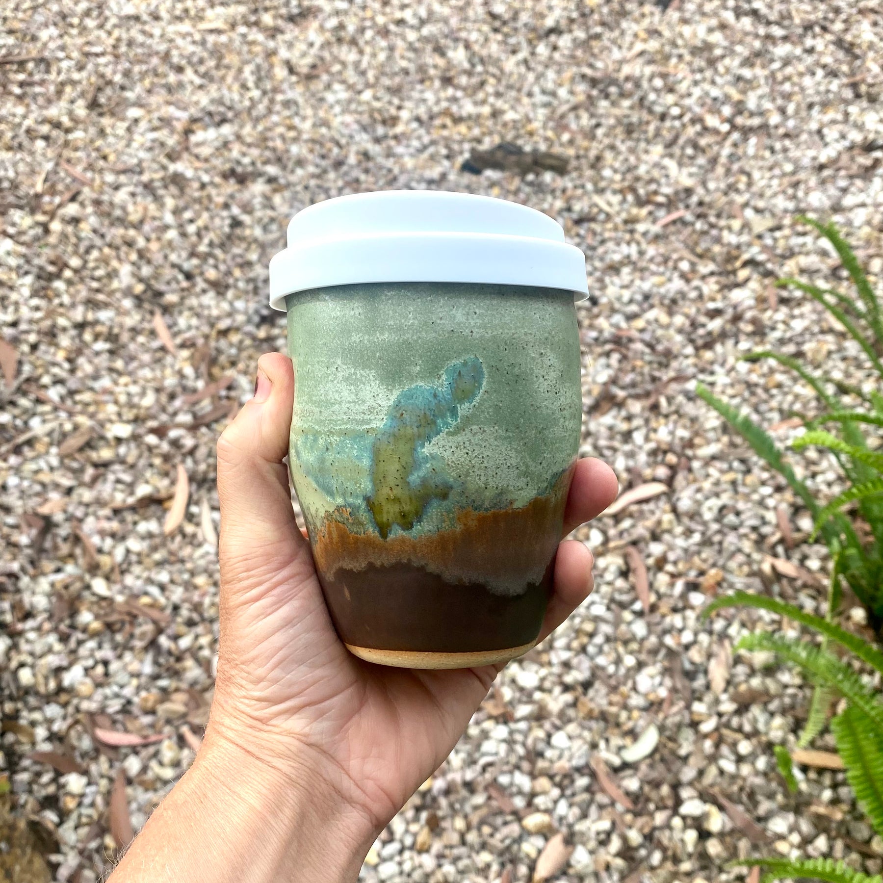 Travel Cup: Burly Head | Wheel Thrown Ceramic Cup