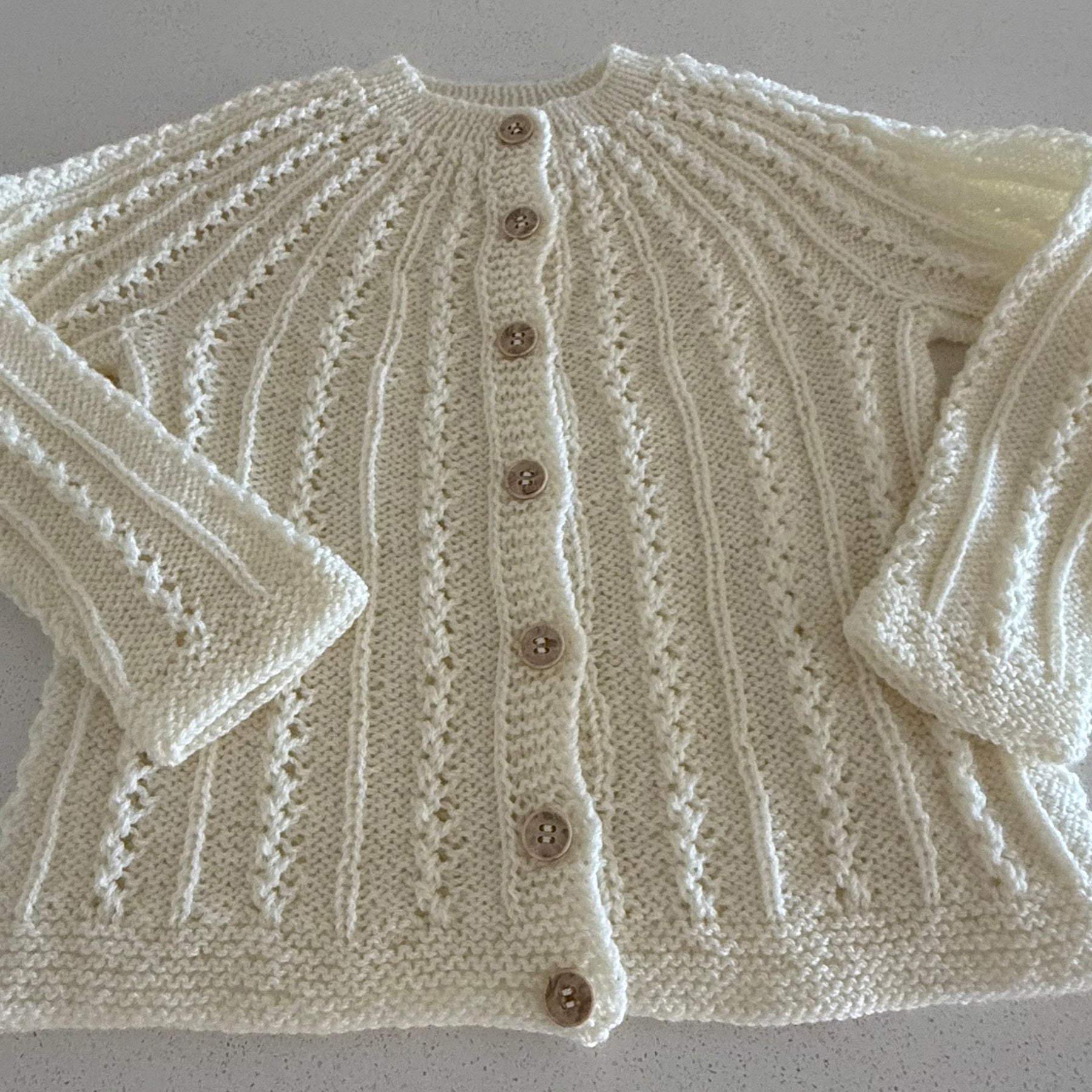 Cream Cardigan, Size 3 years