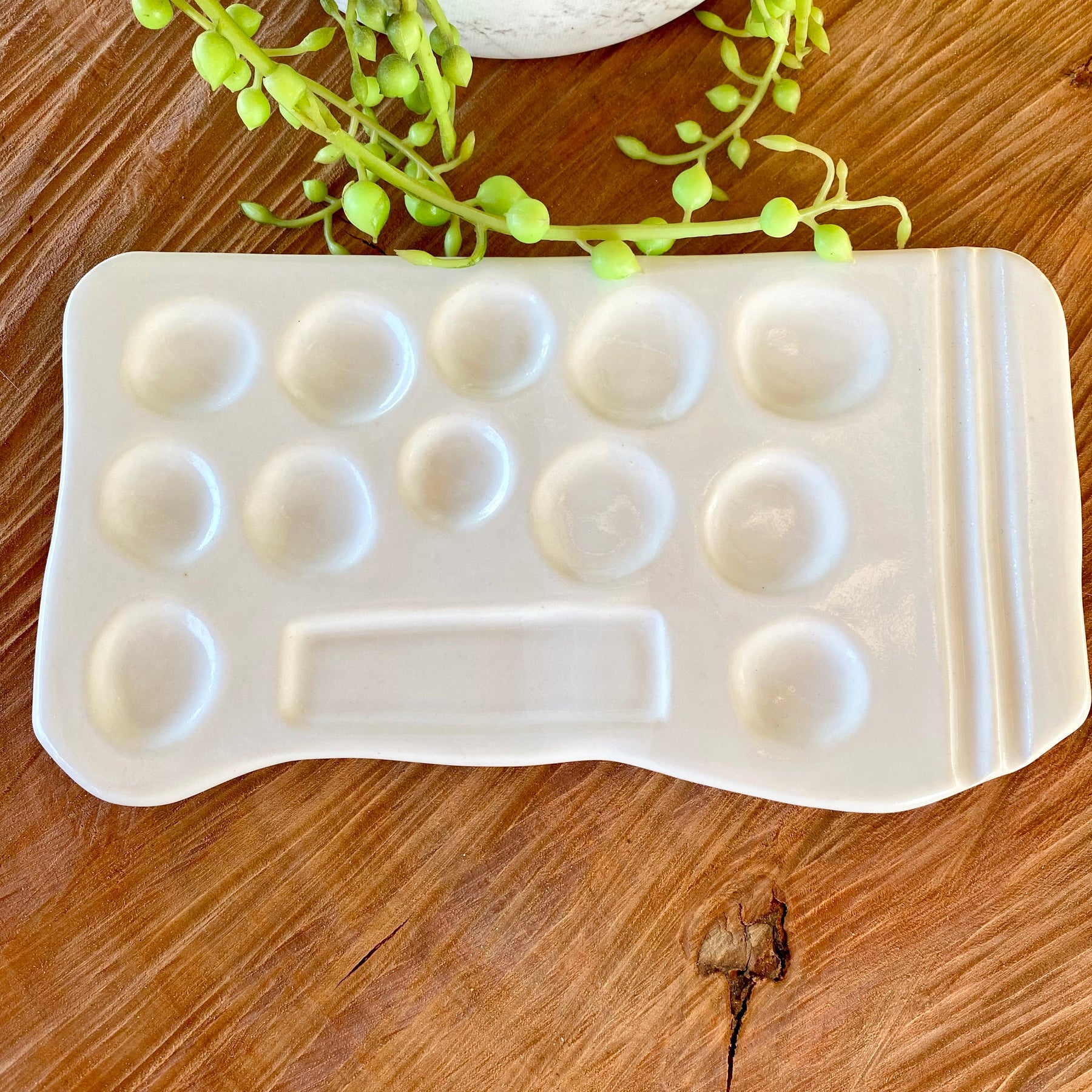 Handmade Ceramic Paint Palette |Handmade Pottery