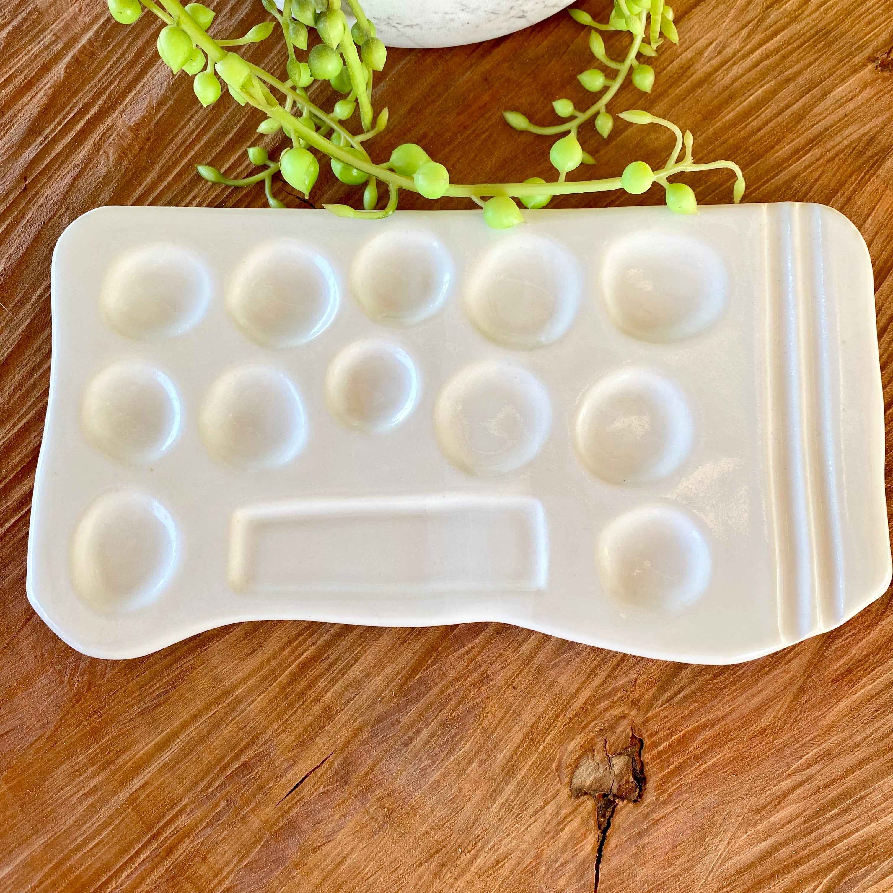 Handmade Ceramic Paint Palette |Handmade Pottery