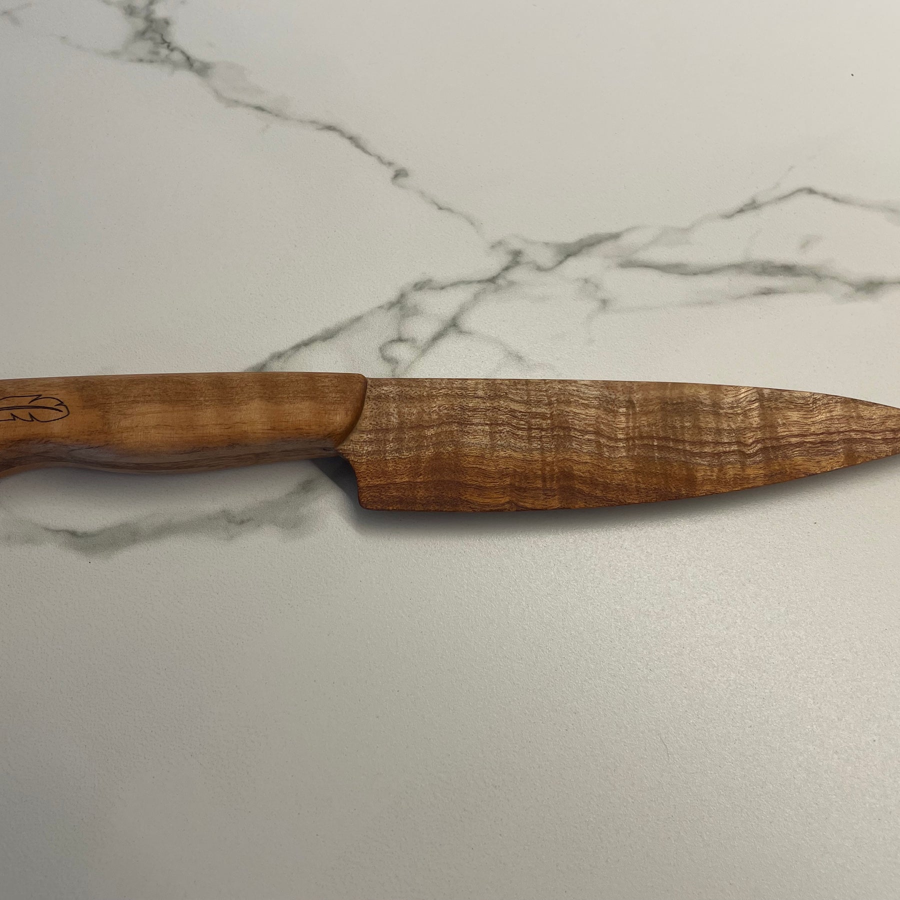 Handmade Wood Cake knife and 2 matching cake forks | Blackwood Cake Set